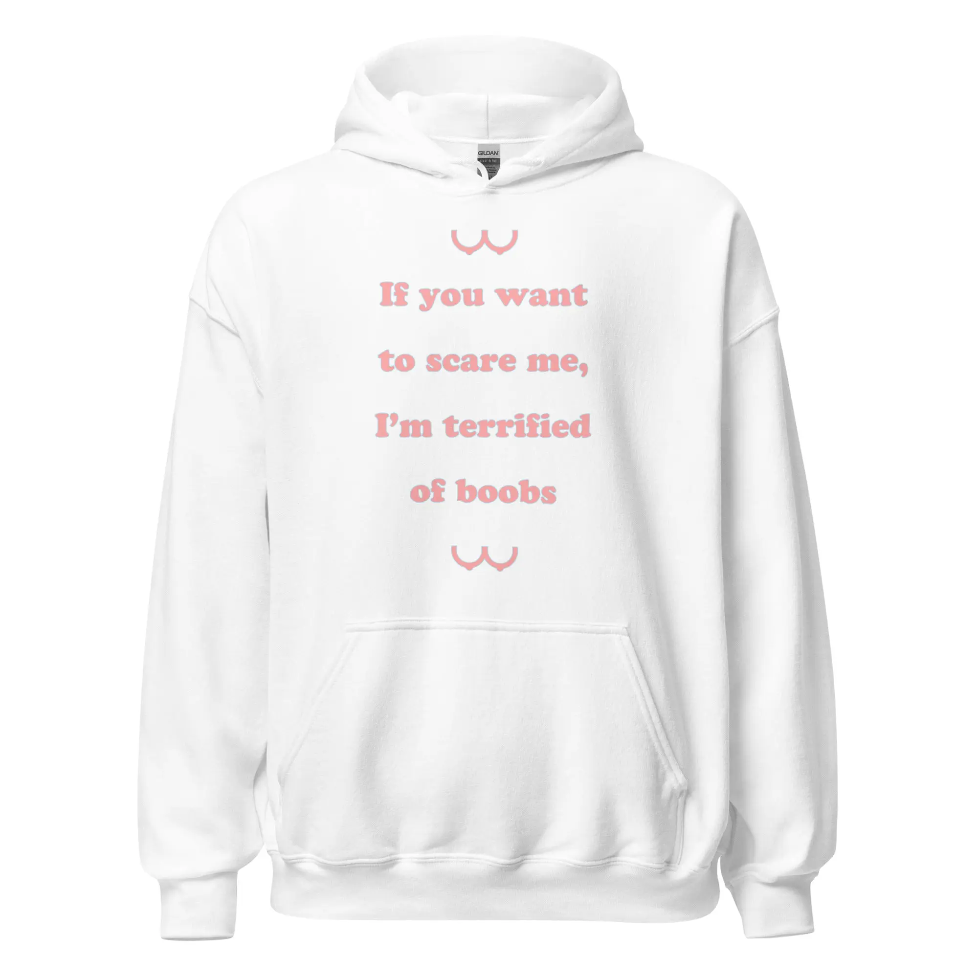 If you want to scare me I'm teriffied of boobs Hoodie - Image 7