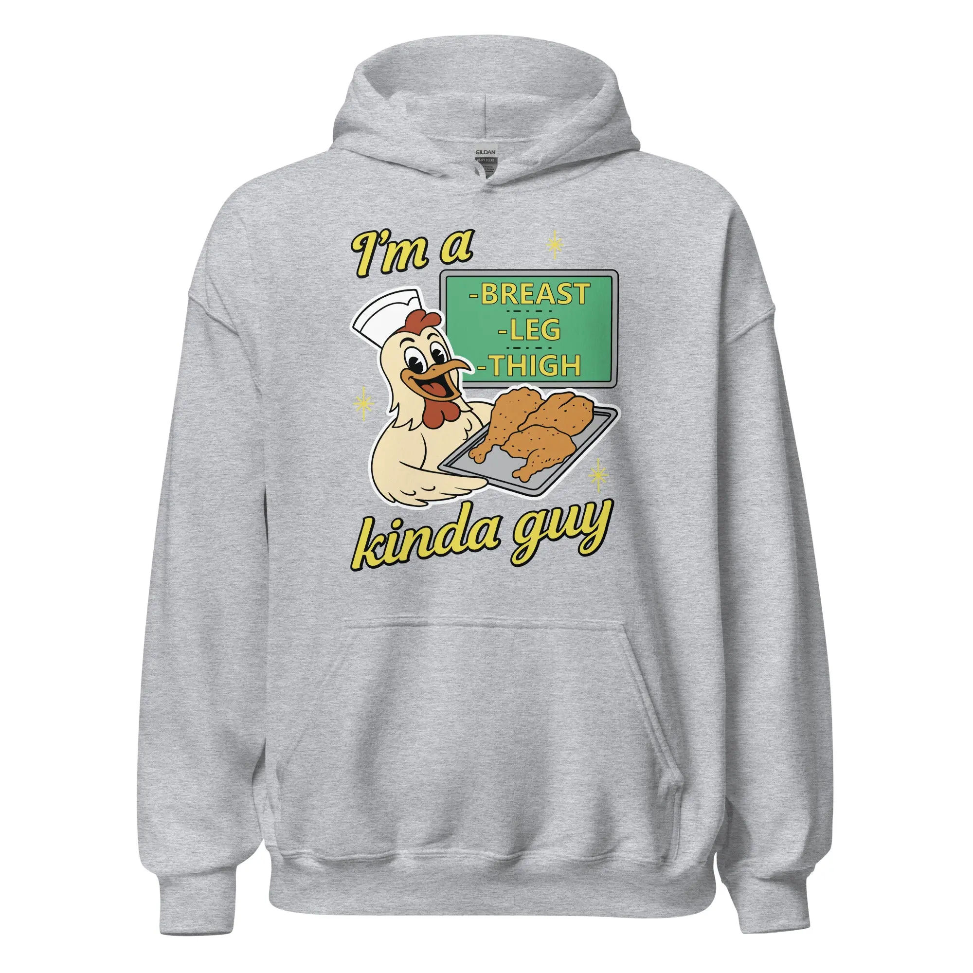 I'm a breast leg and thigh kinda guy (chicken) Hoodie - Image 2