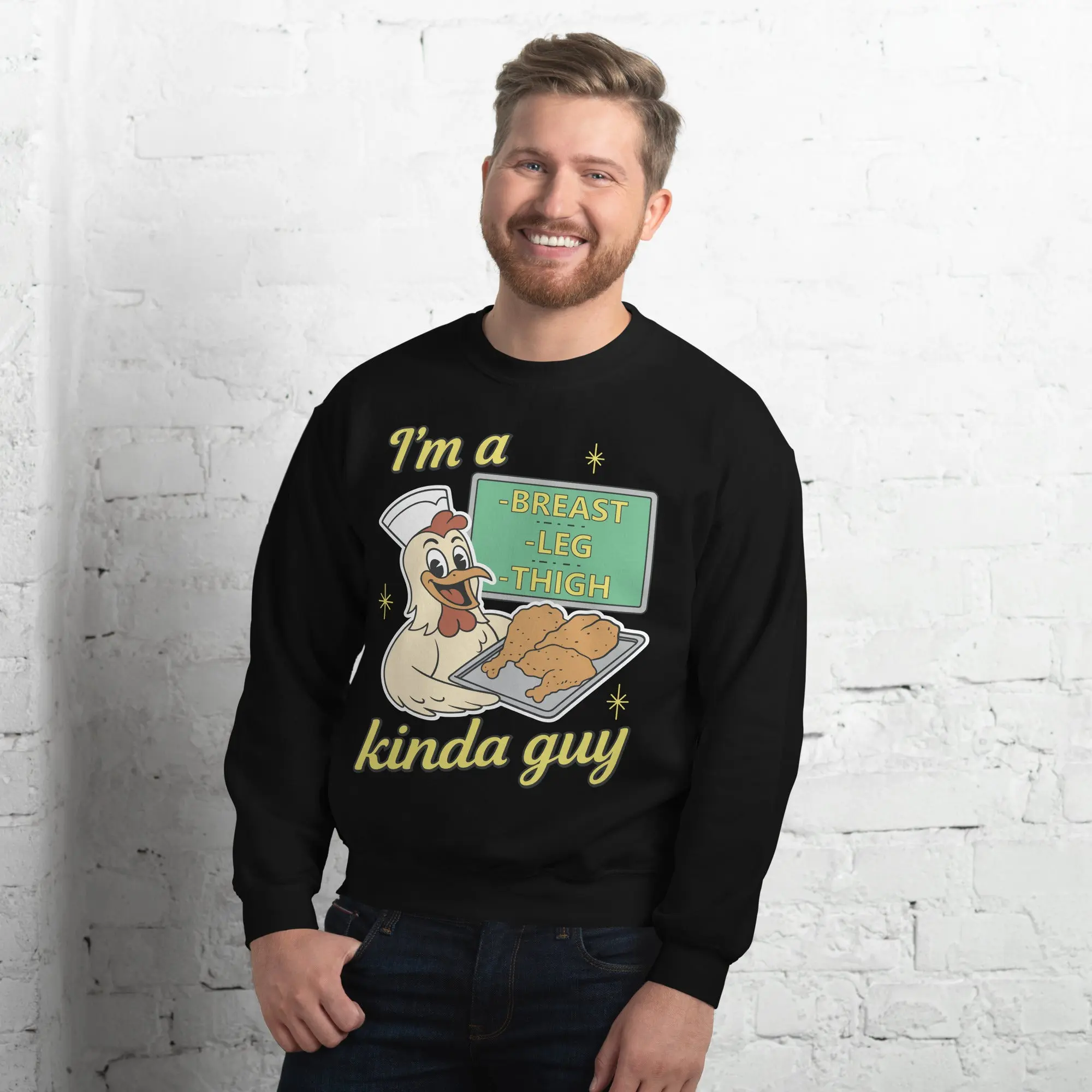 I'm a breast leg and thigh kinda guy (chicken) sweatshirt - Image 10