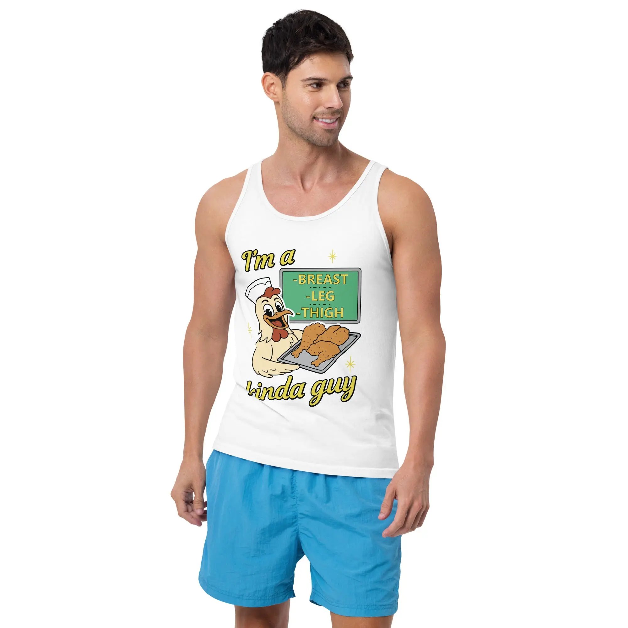 I'm a breast leg and thigh kinda guy (chicken) Tank Top - Image 4
