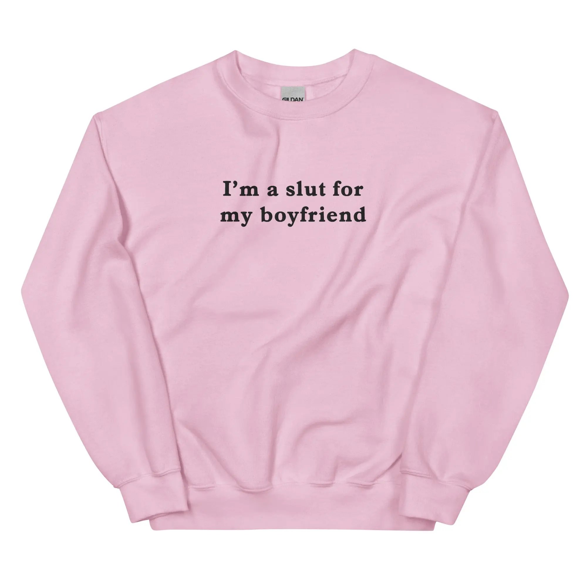 I'm a slut for my boyfriend (embroidered) sweatshirt - Image 8