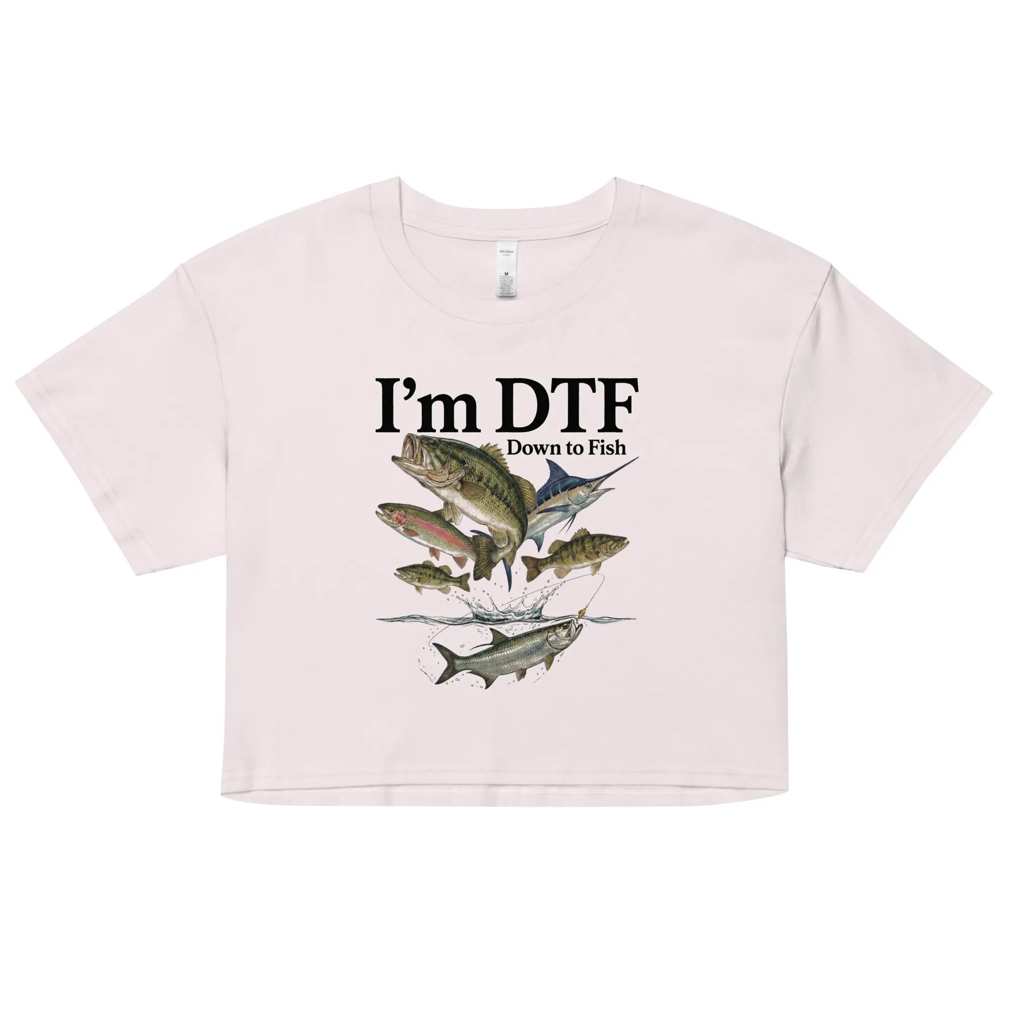 I'm DTF (down to fish) crop top - Image 4