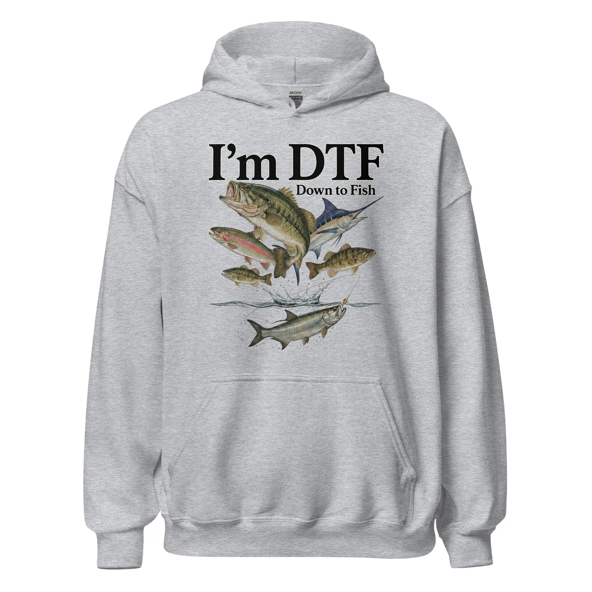 I'm DTF (down to fish) Hoodie - Image 2