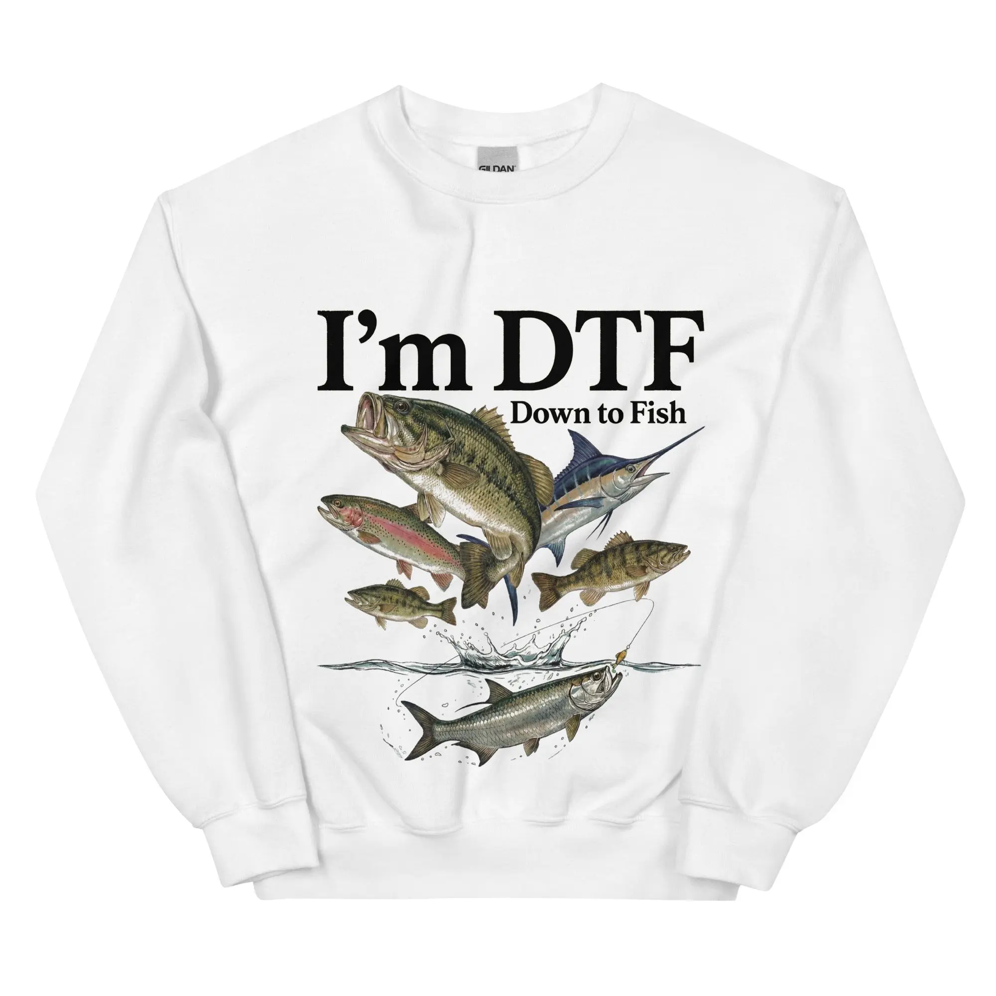 I'm DTF (down to fish) sweatshirt