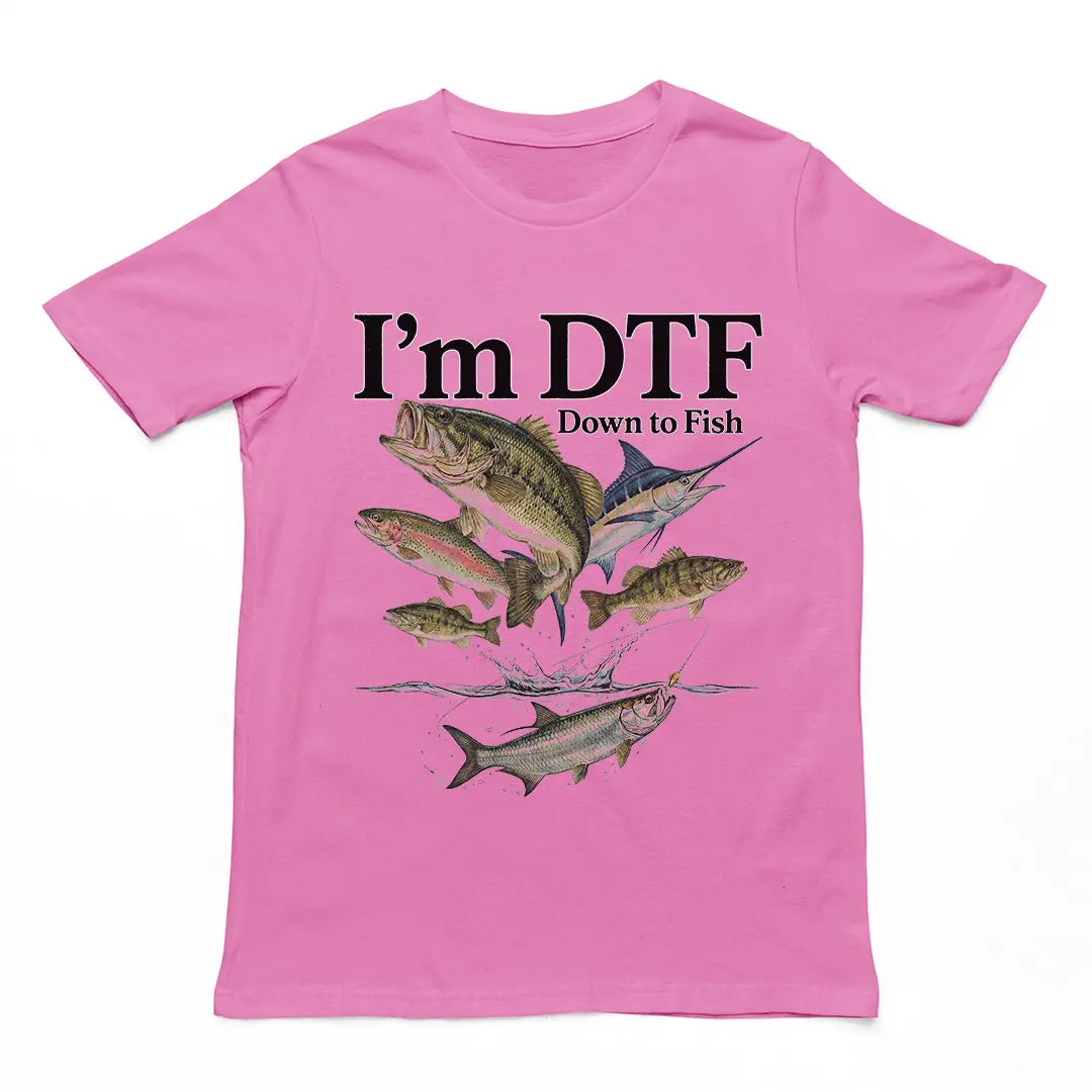 I'm DTF (down to fish) T-Shirt - Image 4