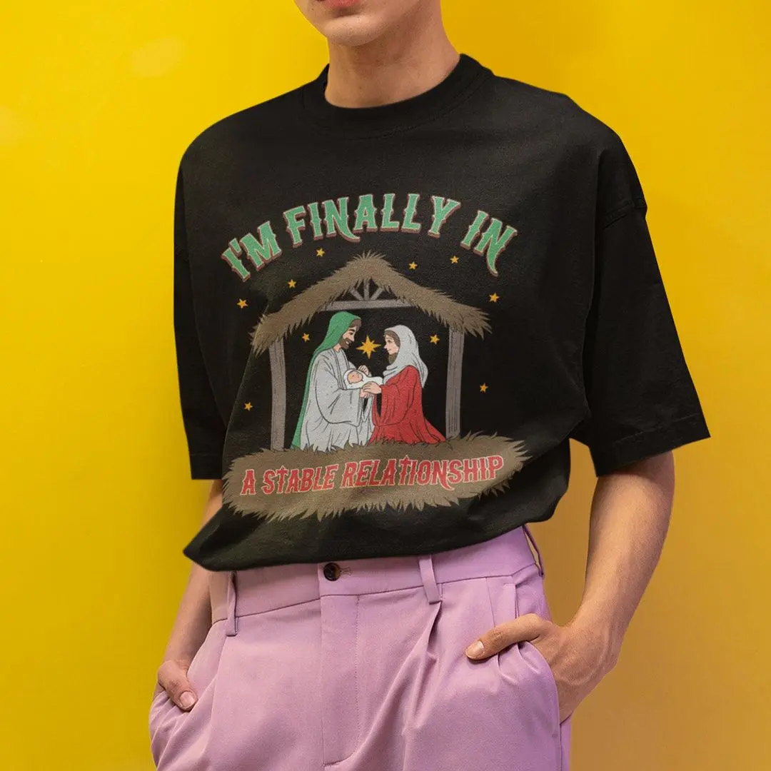 I'm Finally in a Stable Relationship T-Shirt - Image 7