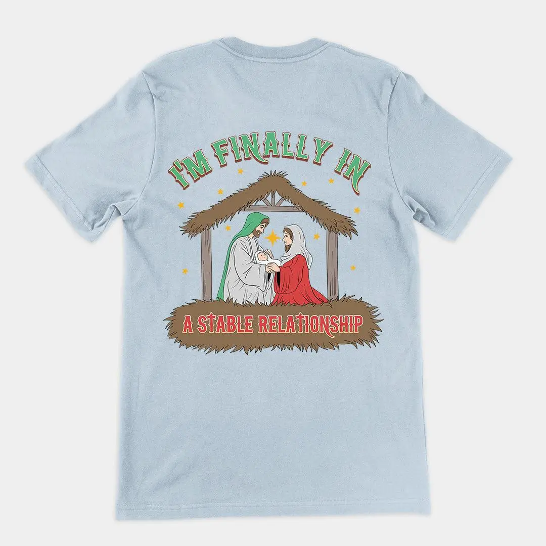 I'm Finally in a Stable Relationship t-shirt (backprint) - Image 4