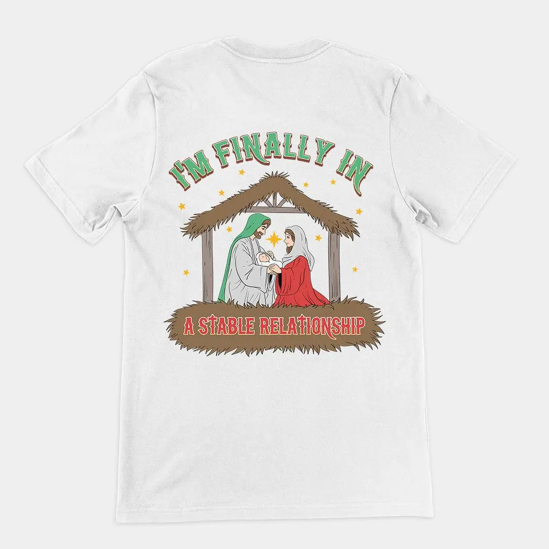 I'm Finally in a Stable Relationship t-shirt (backprint) - Image 6
