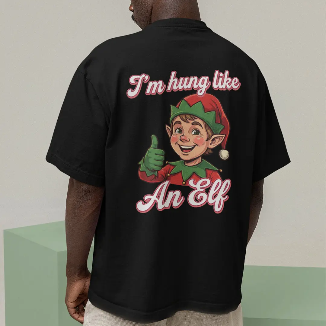 I'm Hung like an Elf T-Shirt (backprint) - Image 7