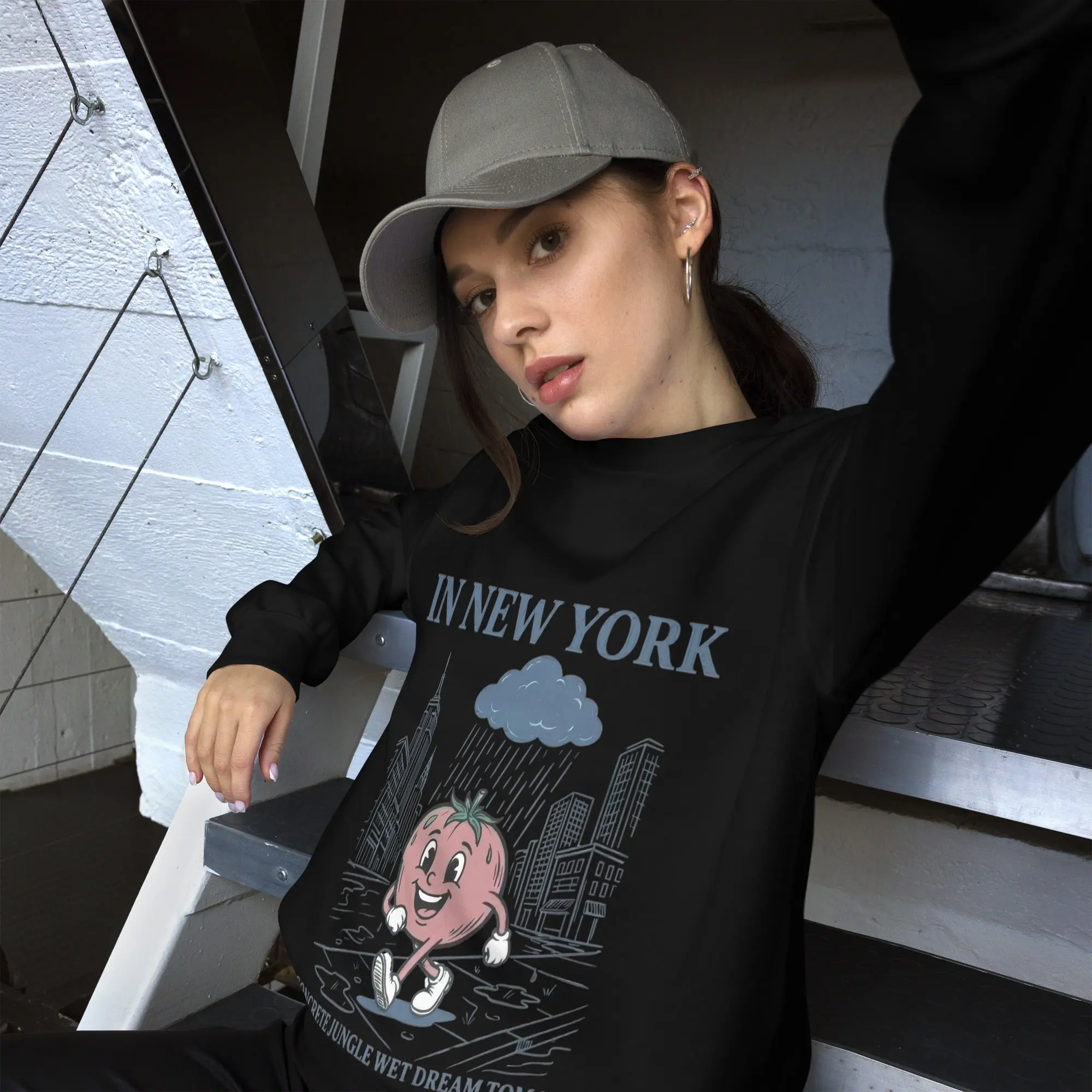 In New York Concrete Jungle Wet Dream Tomato sweatshirt - Image 7