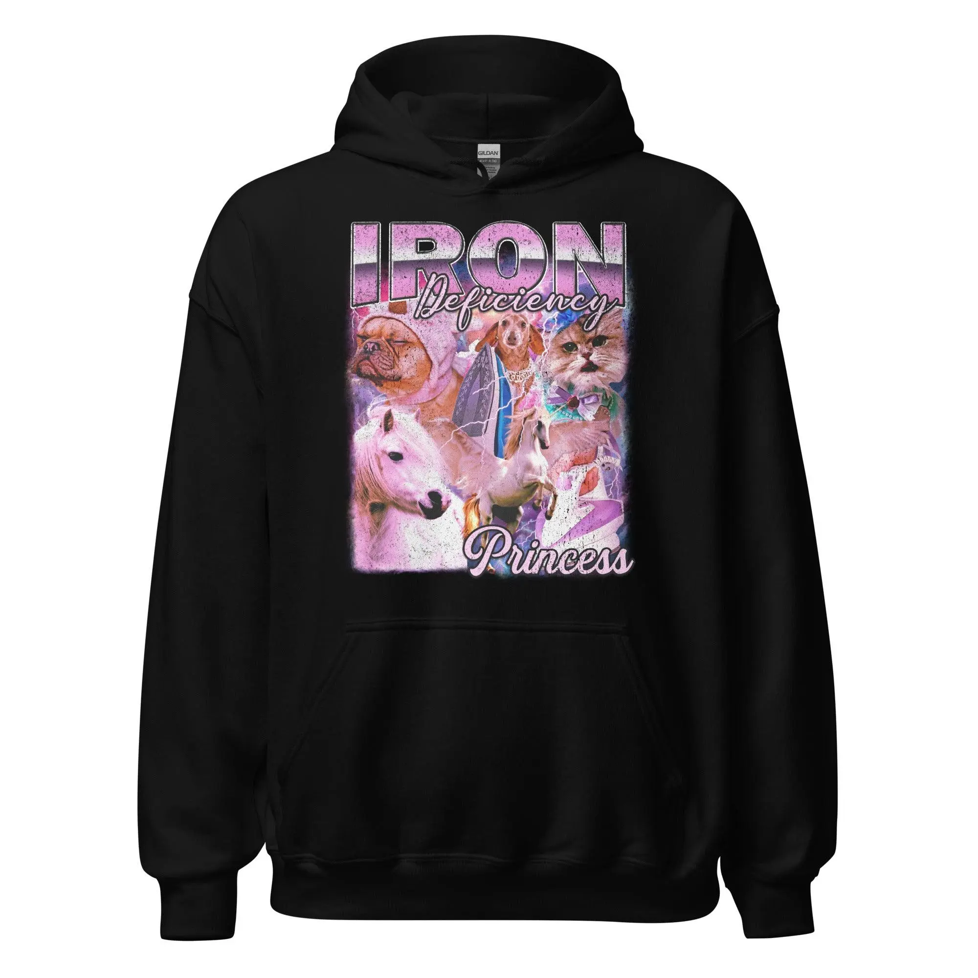 Iron Deficiency Princess Vintage Style Hoodie