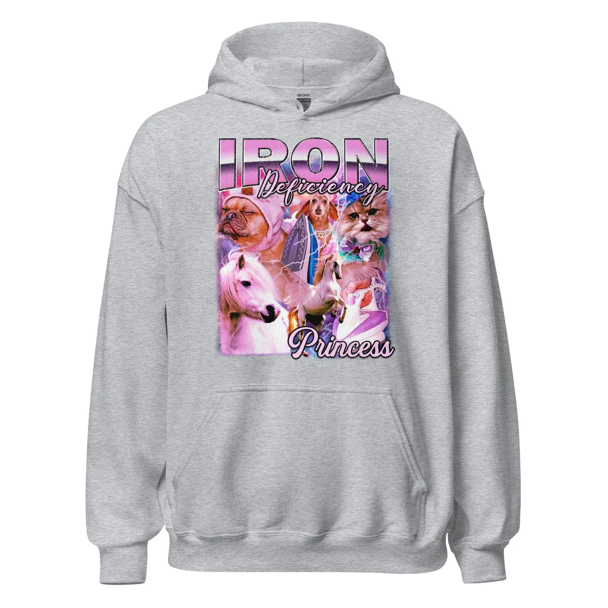 Iron Deficiency Princess Vintage Style Hoodie - Image 2
