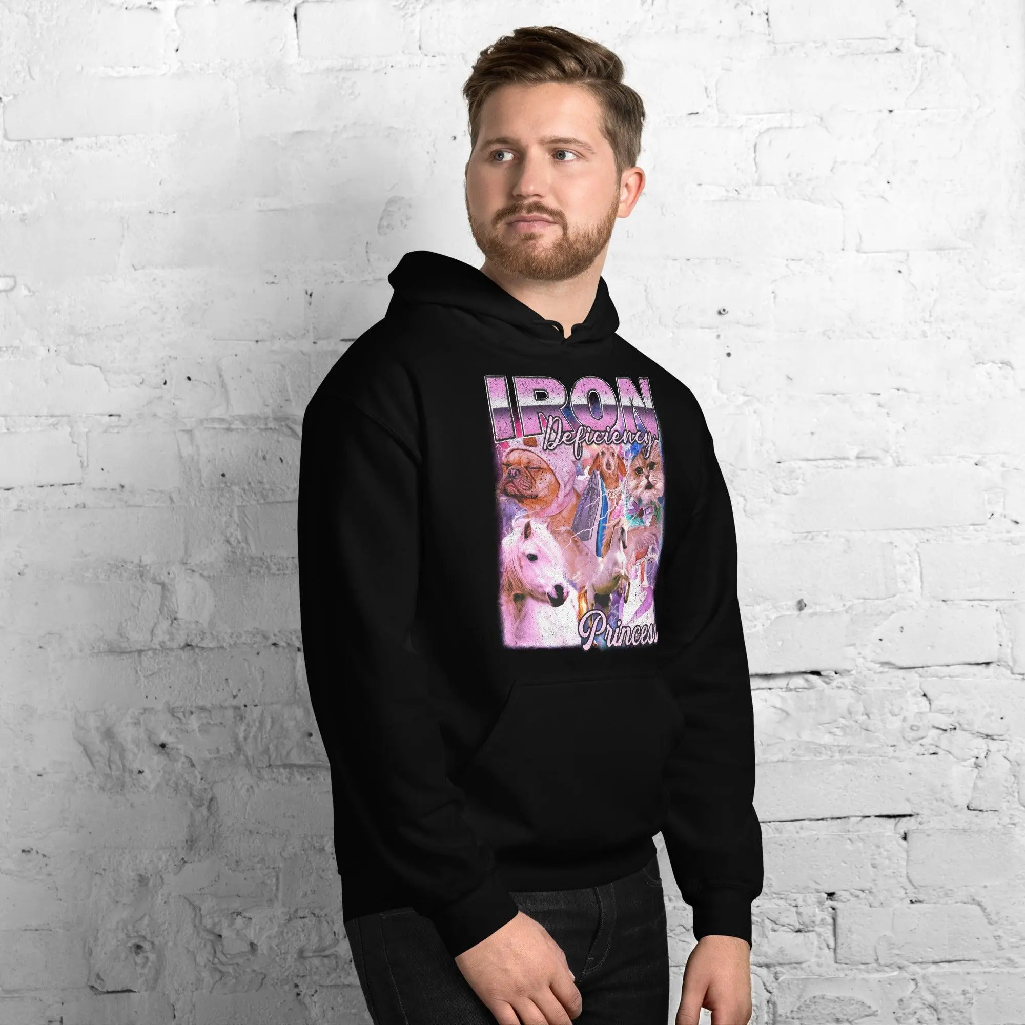 Iron Deficiency Princess Vintage Style Hoodie - Image 7