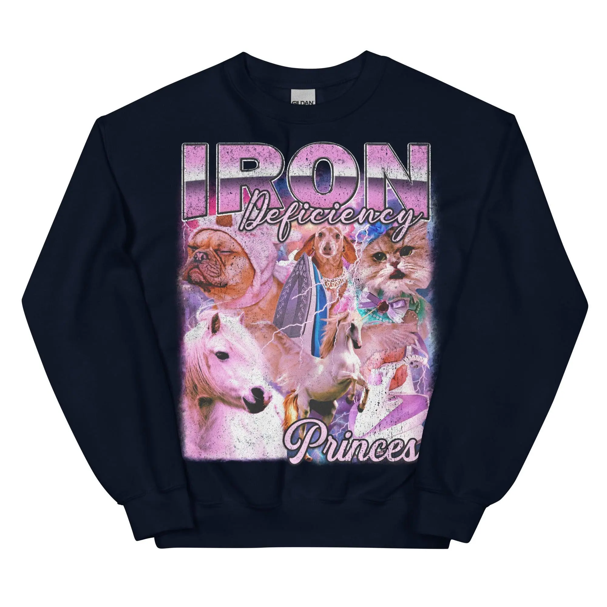 Iron Deficiency Princess Vintage Style sweatshirt - Image 2