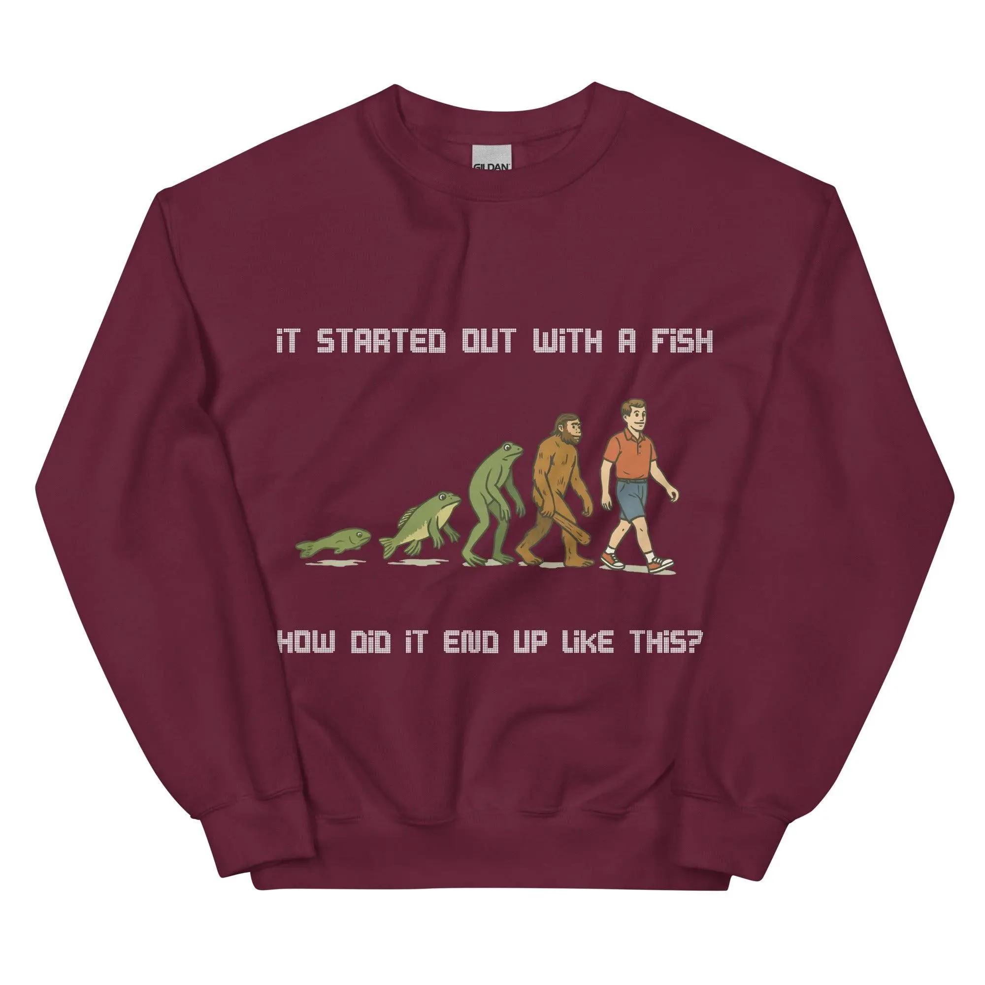 It started out with a fish How did it end up like this sweatshirt - Image 5