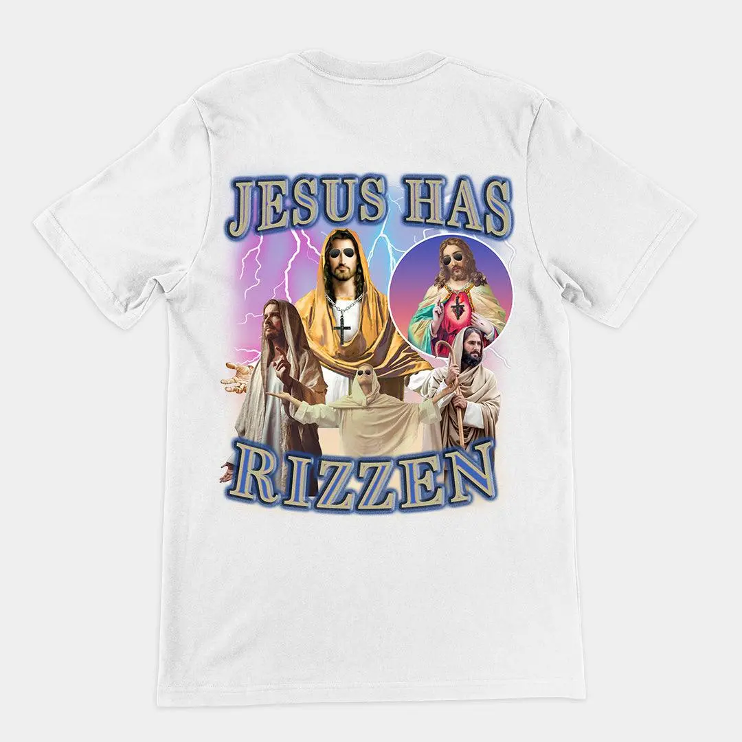 Jesus has Rizzen t-shirt (backprint) - Image 6
