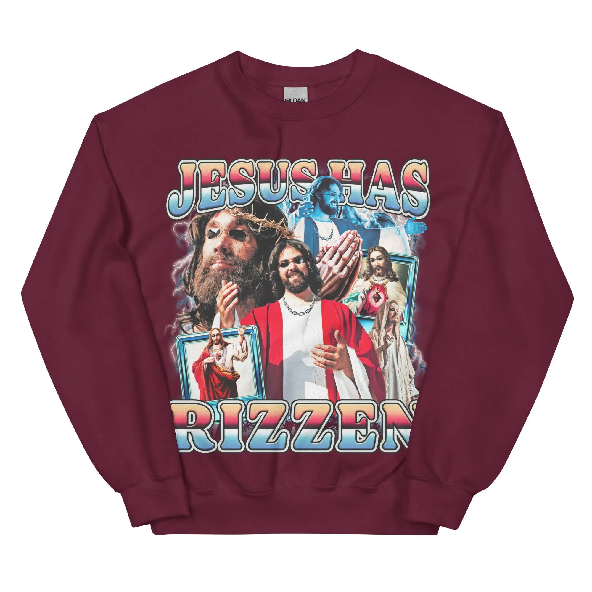 Jesus Has Rizzen (Updated Design) Sweatshirt - Image 4