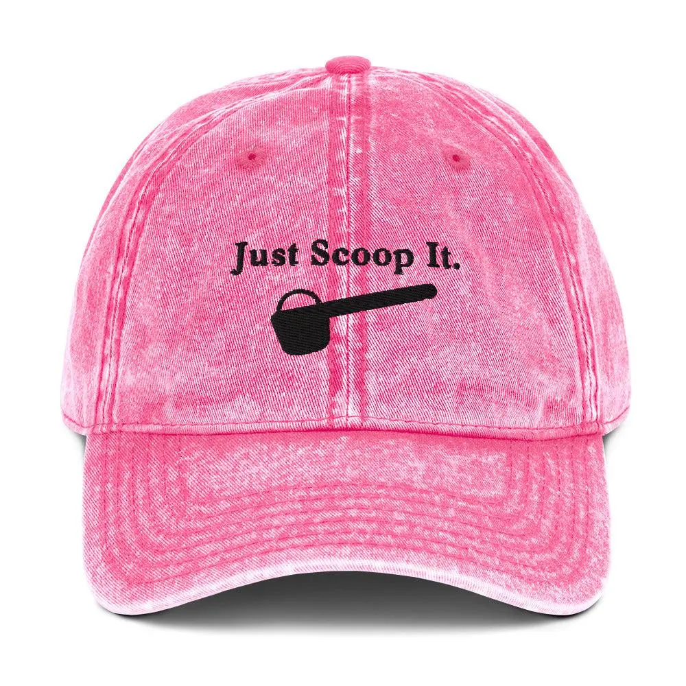 Just Scoop It Vintage Cotton Twill Cap - Image 8
