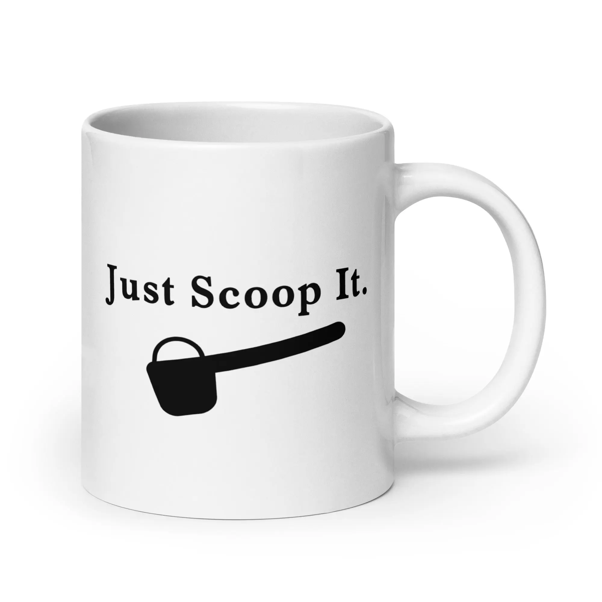 Just Scoop It White glossy mug - Image 8
