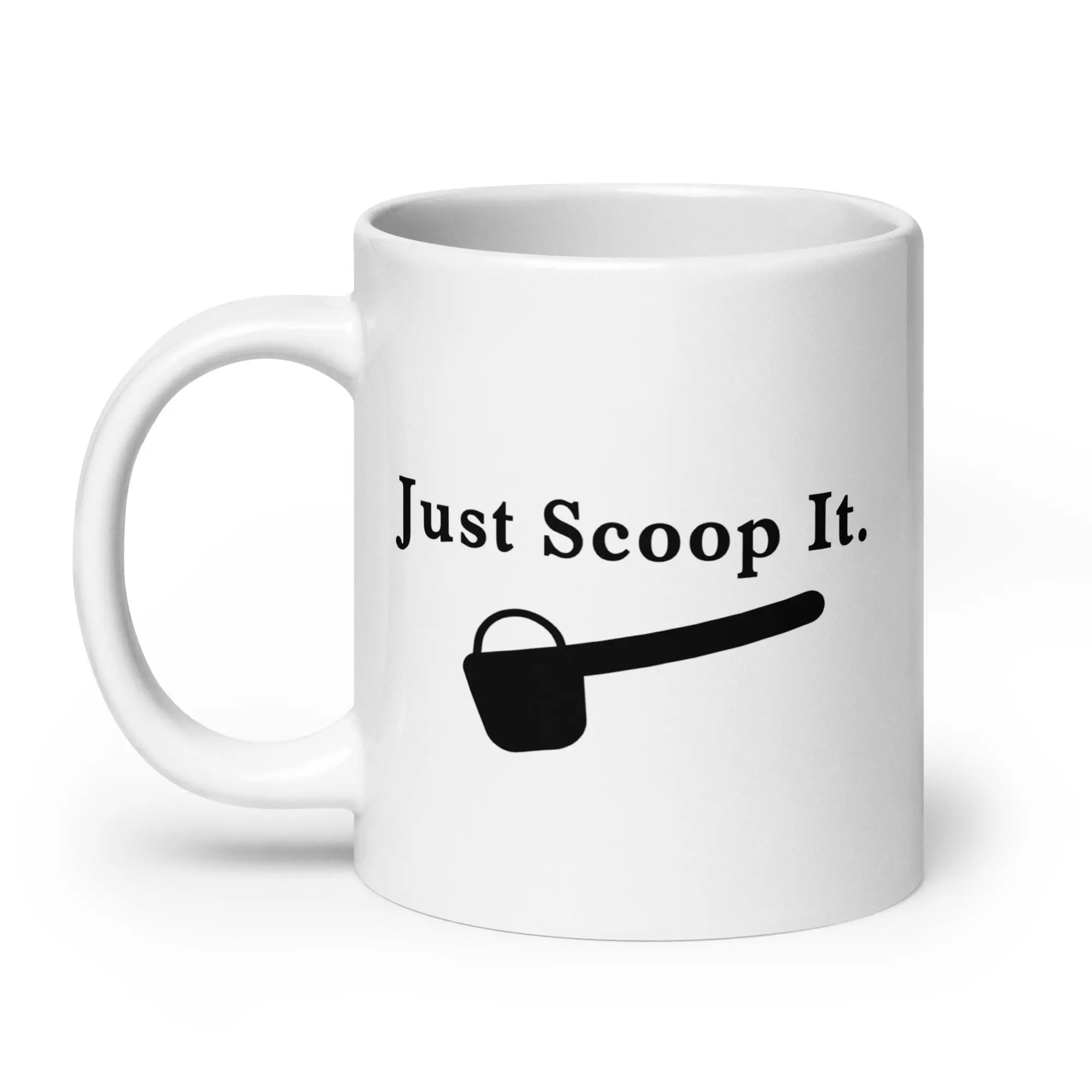 Just Scoop It White glossy mug - Image 9