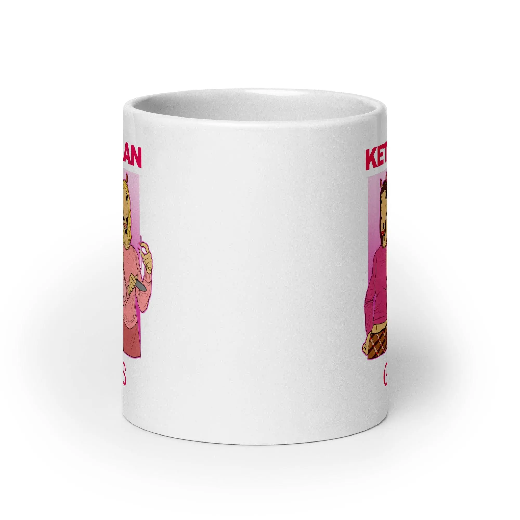 Ketamean Girls White glossy mug - Image 10