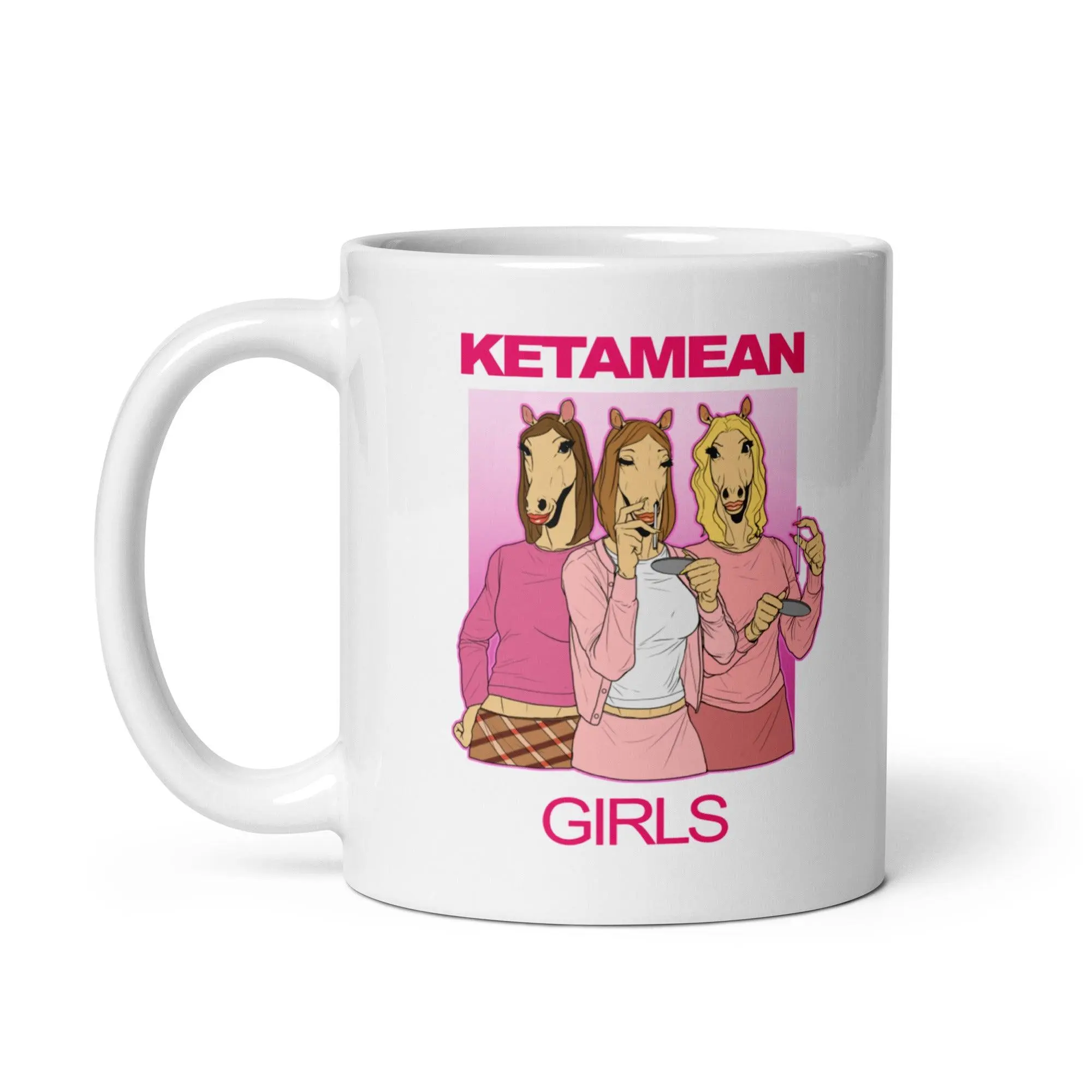 Ketamean Girls White glossy mug - Image 3