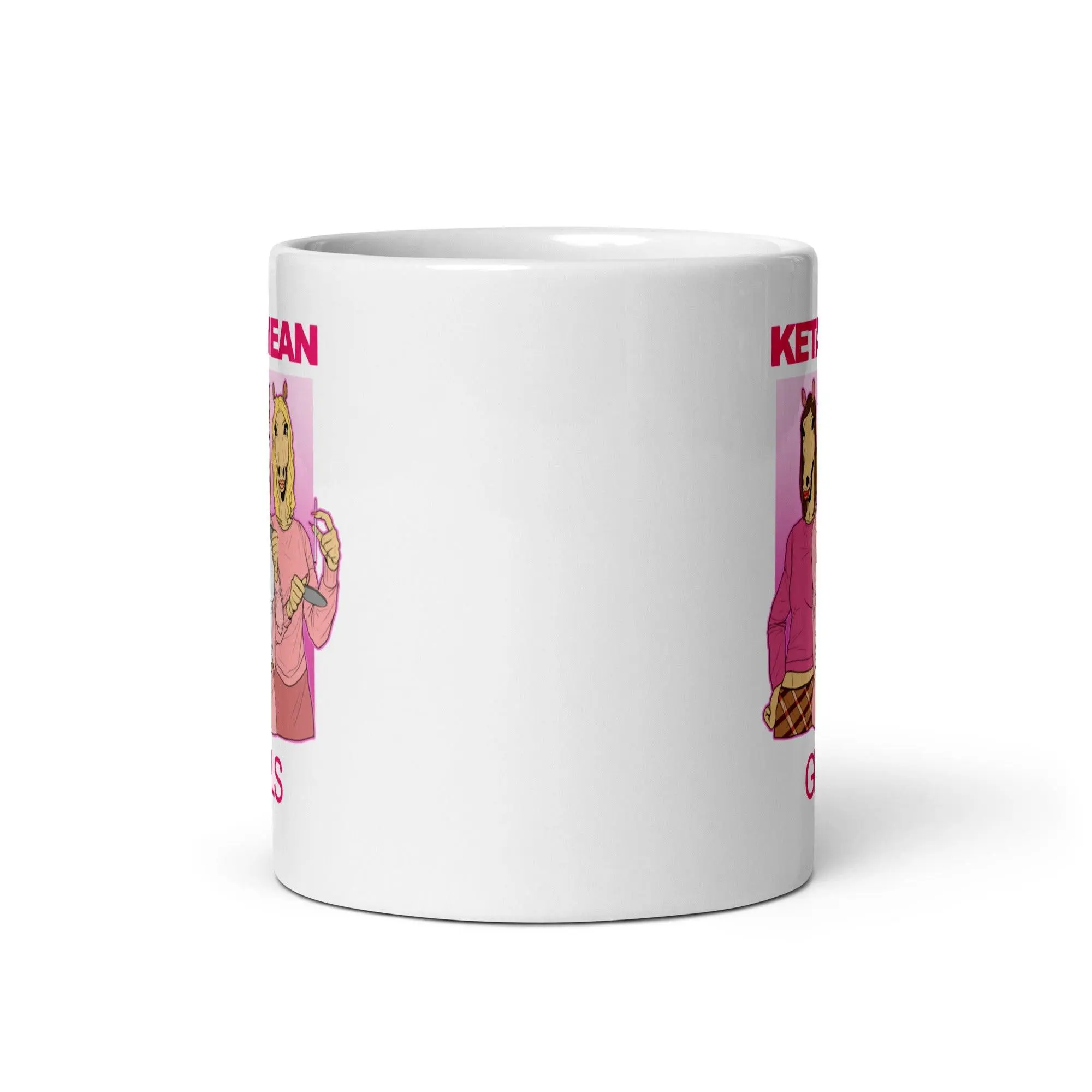 Ketamean Girls White glossy mug - Image 5