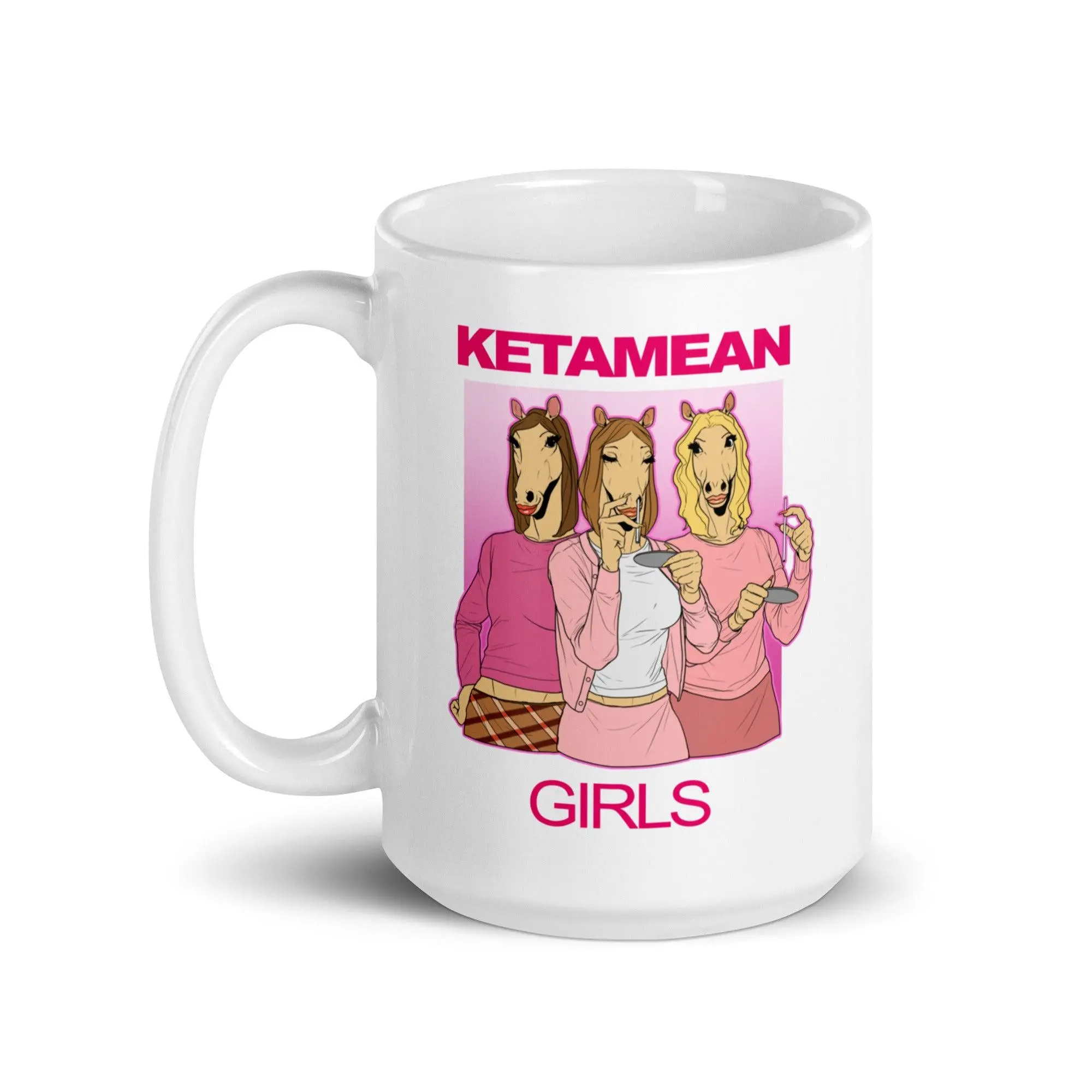 Ketamean Girls White glossy mug - Image 7