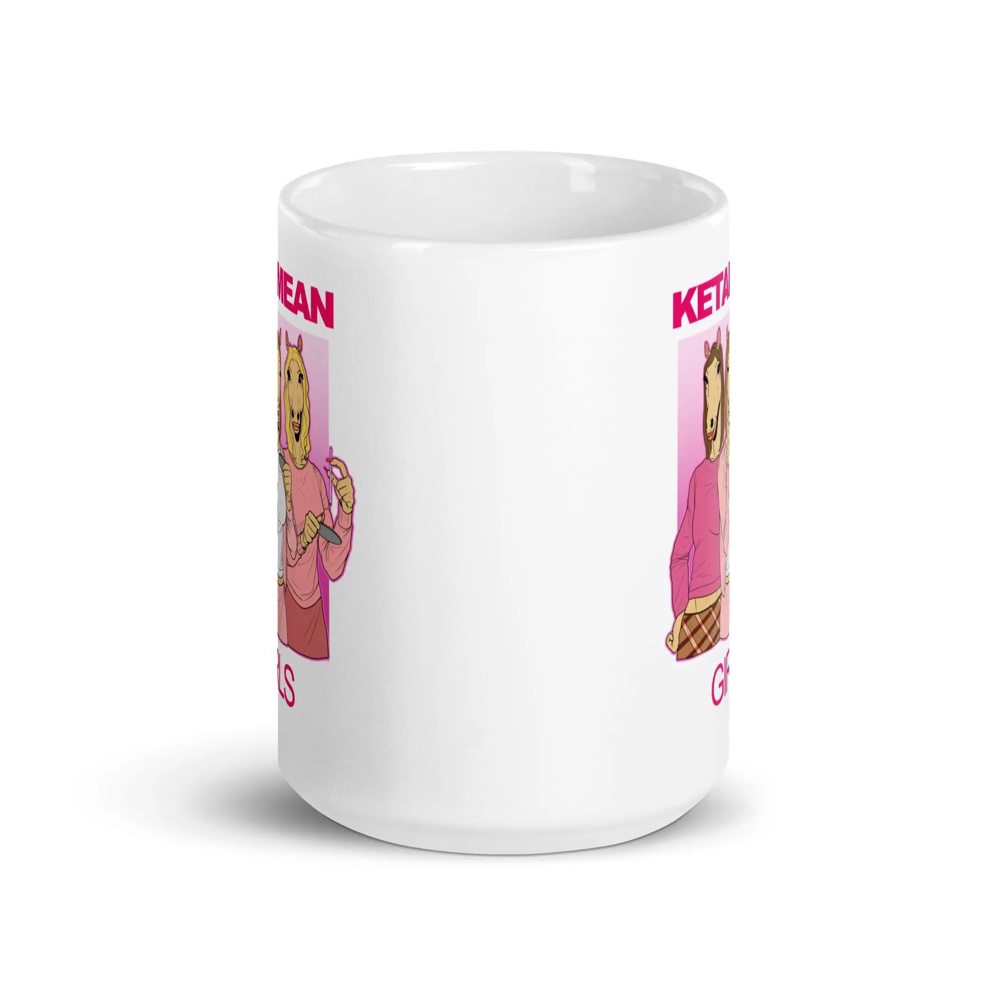 Ketamean Girls White glossy mug - Image 8