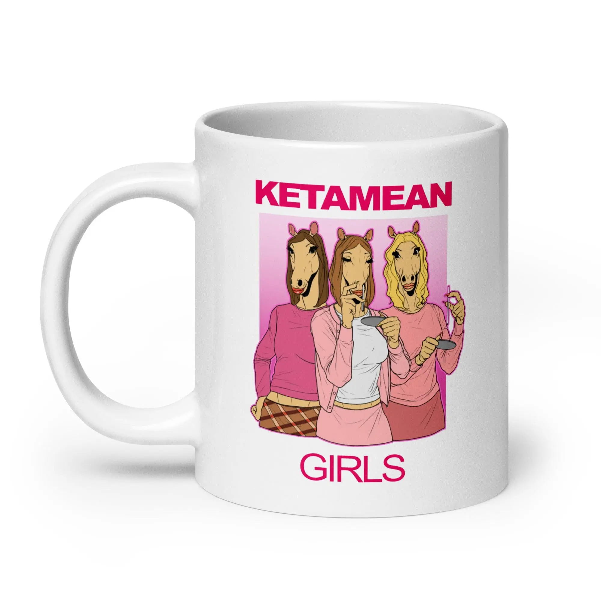 Ketamean Girls White glossy mug - Image 9