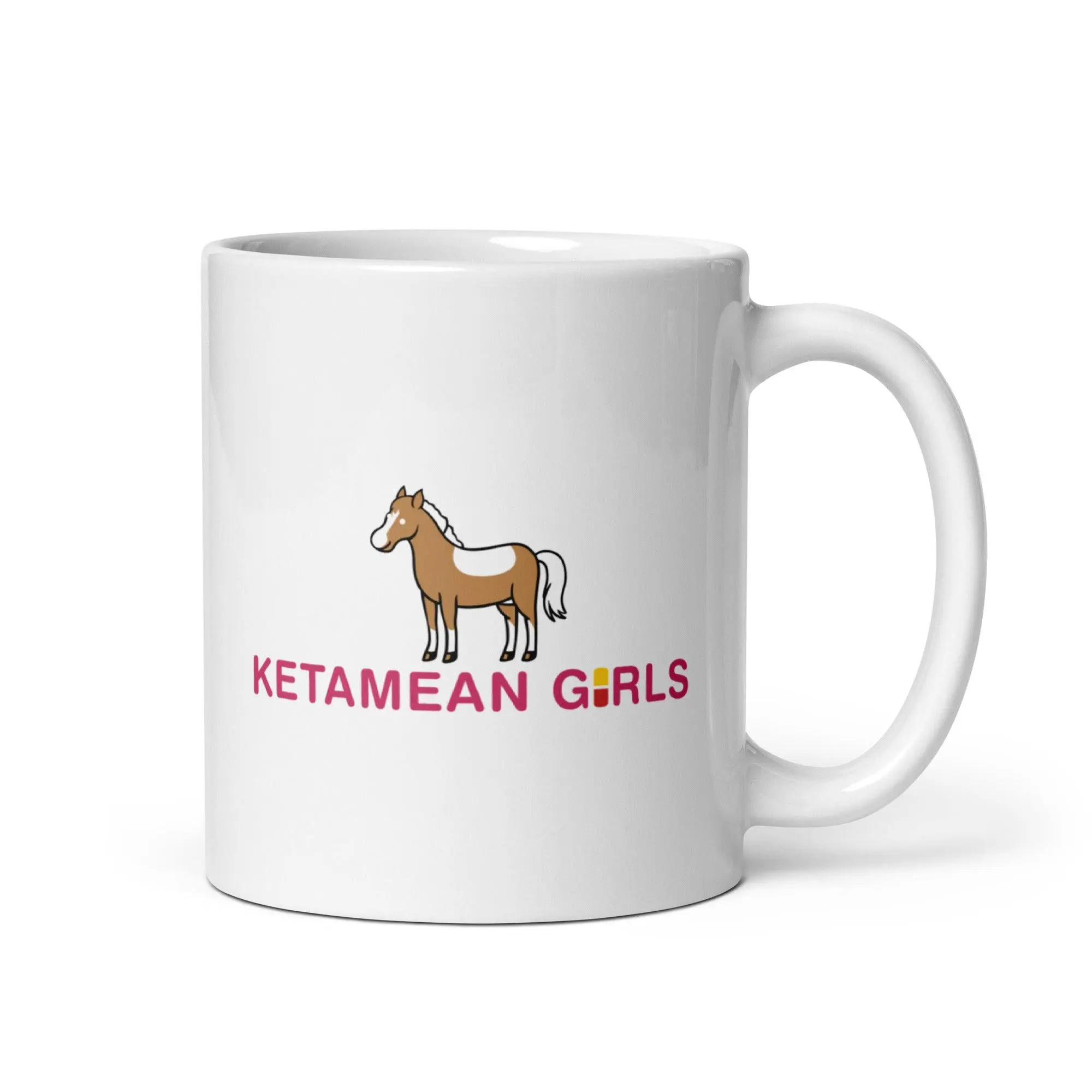 Ketamean Girls White glossy mug - Image 2
