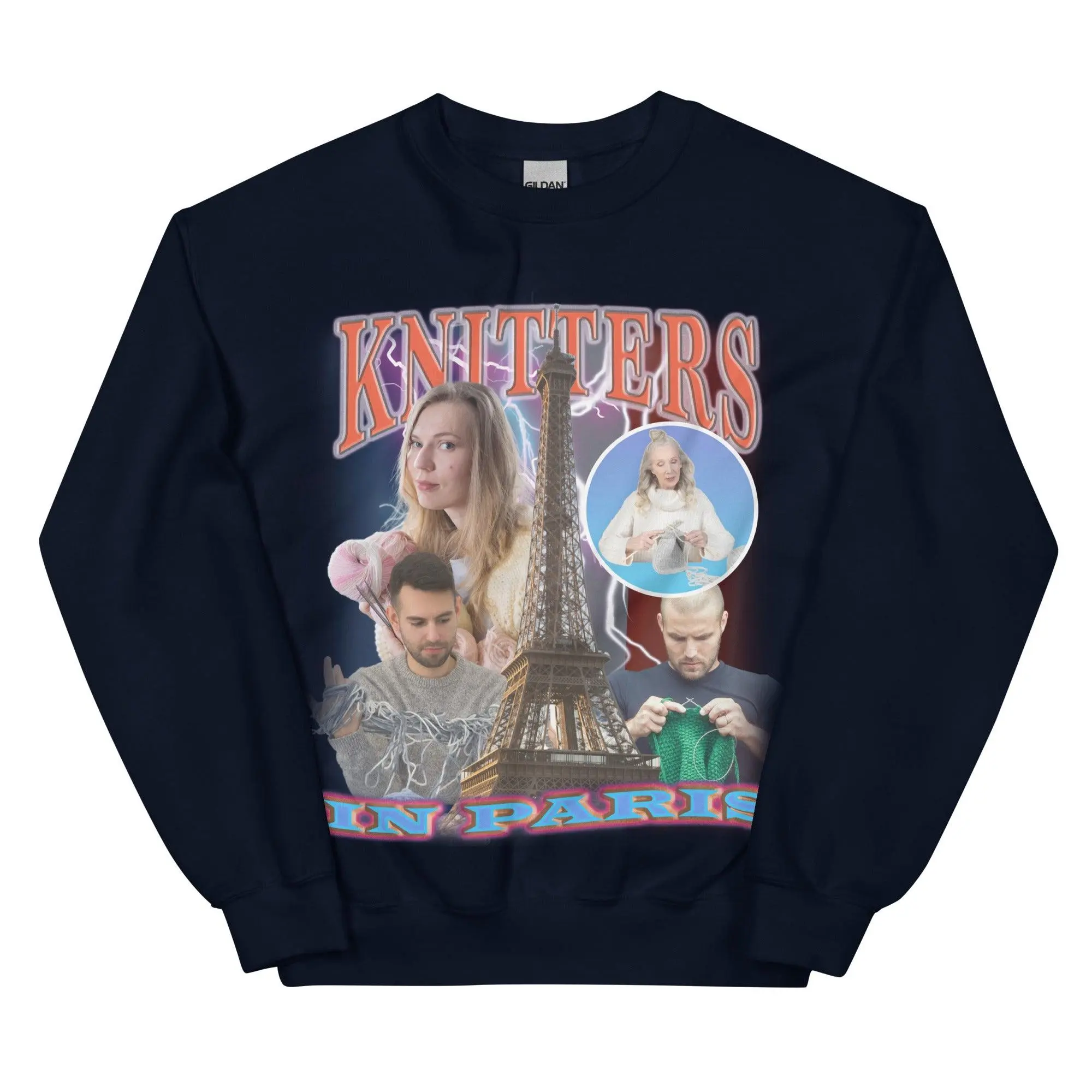 Knitters in Paris Sweatshirt - Image 2