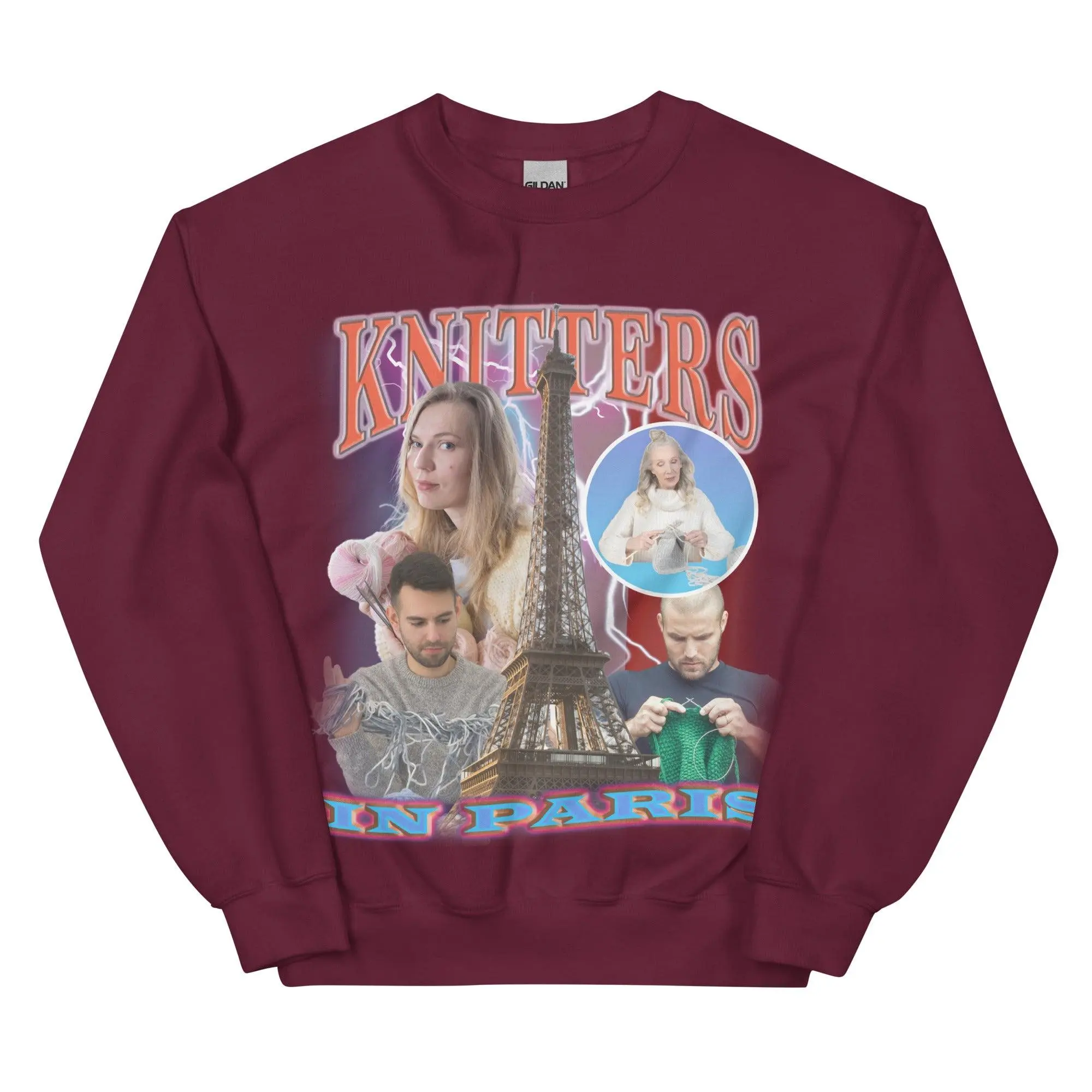 Knitters in Paris Sweatshirt - Image 4