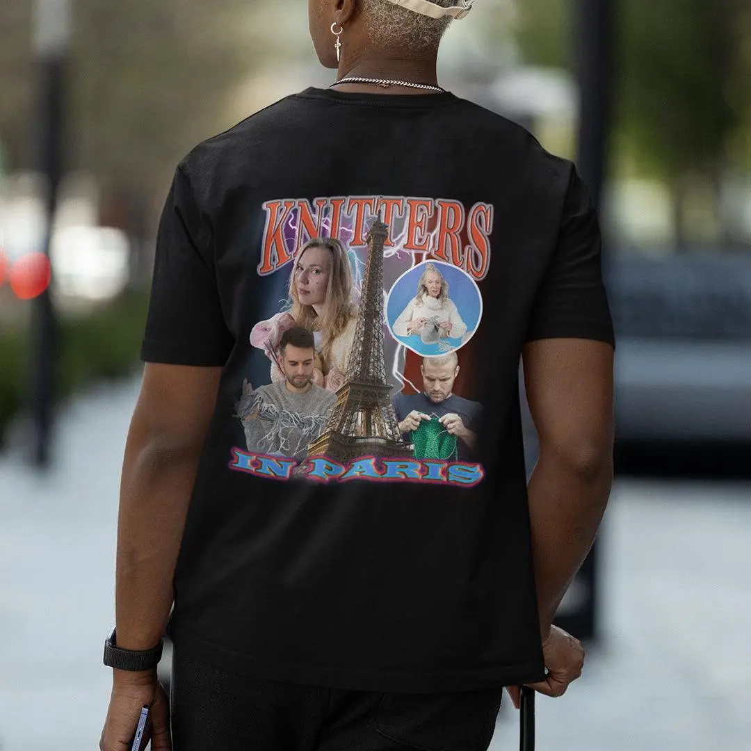 Knitters in Paris t-shirt (backprint) - Image 7