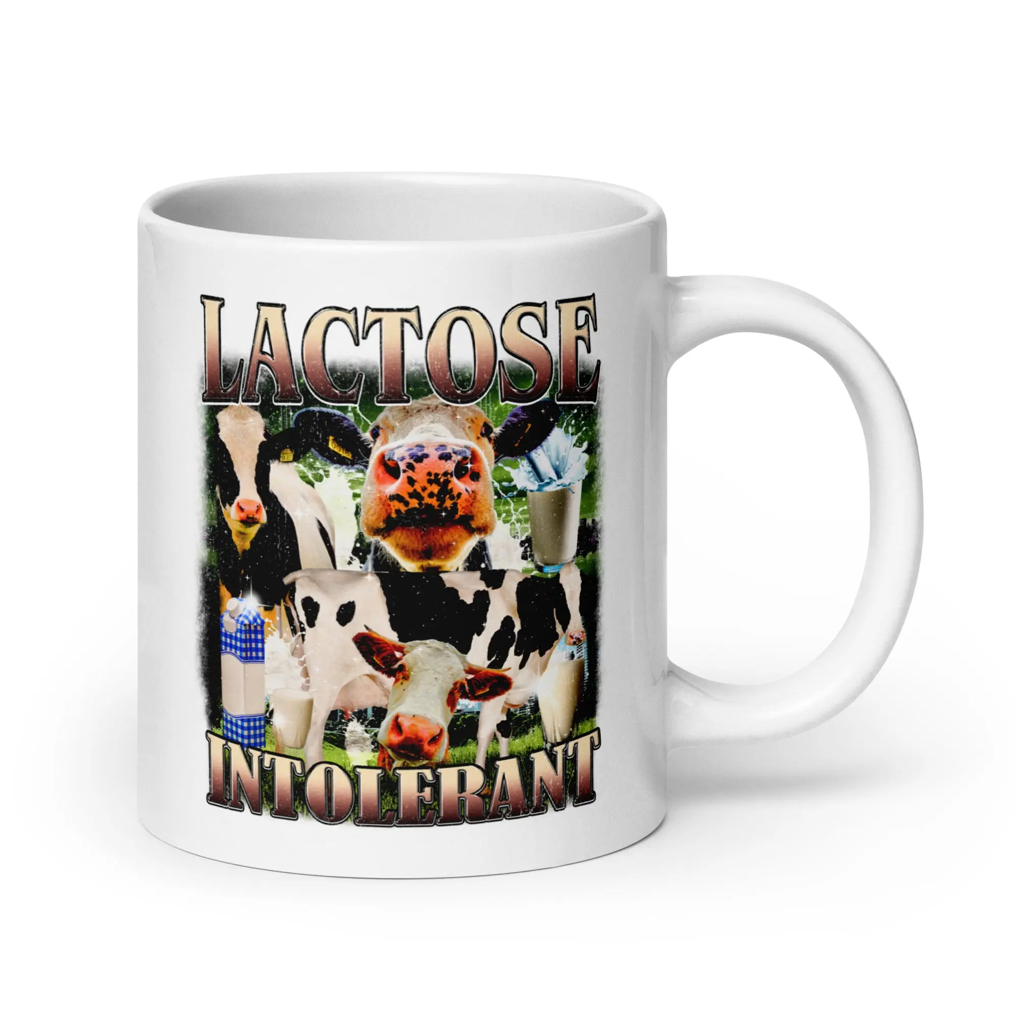 Lactose Intolerant White glossy mug - Image 6