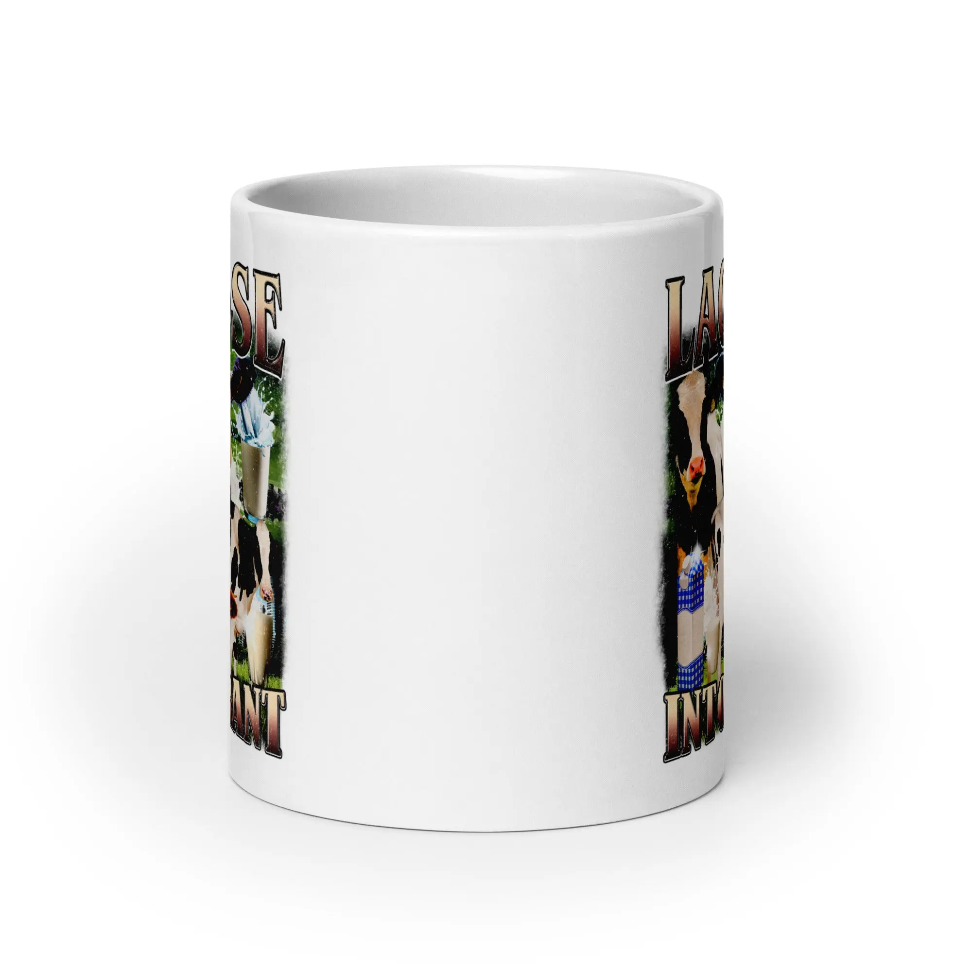 Lactose Intolerant White glossy mug - Image 8