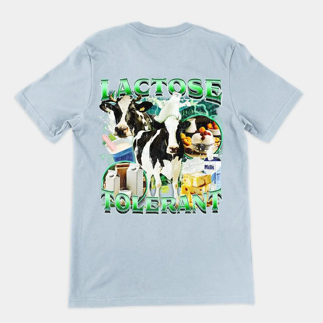 Lactose Tolerant t-shirt (backprint) - Image 4
