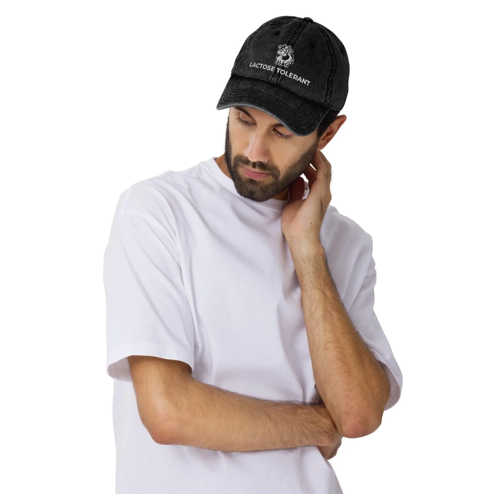 Lactose Tolerant Vintage Cotton Twill Cap - Image 2
