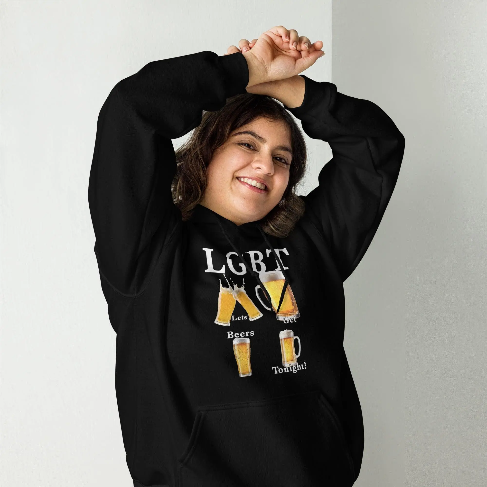 lets get beers tonight Hoodie - Image 8