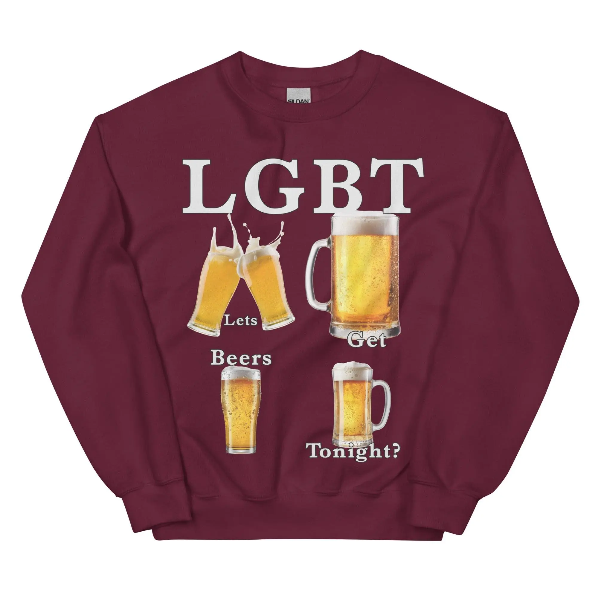 lets get beers tonight sweatshirt - Image 4