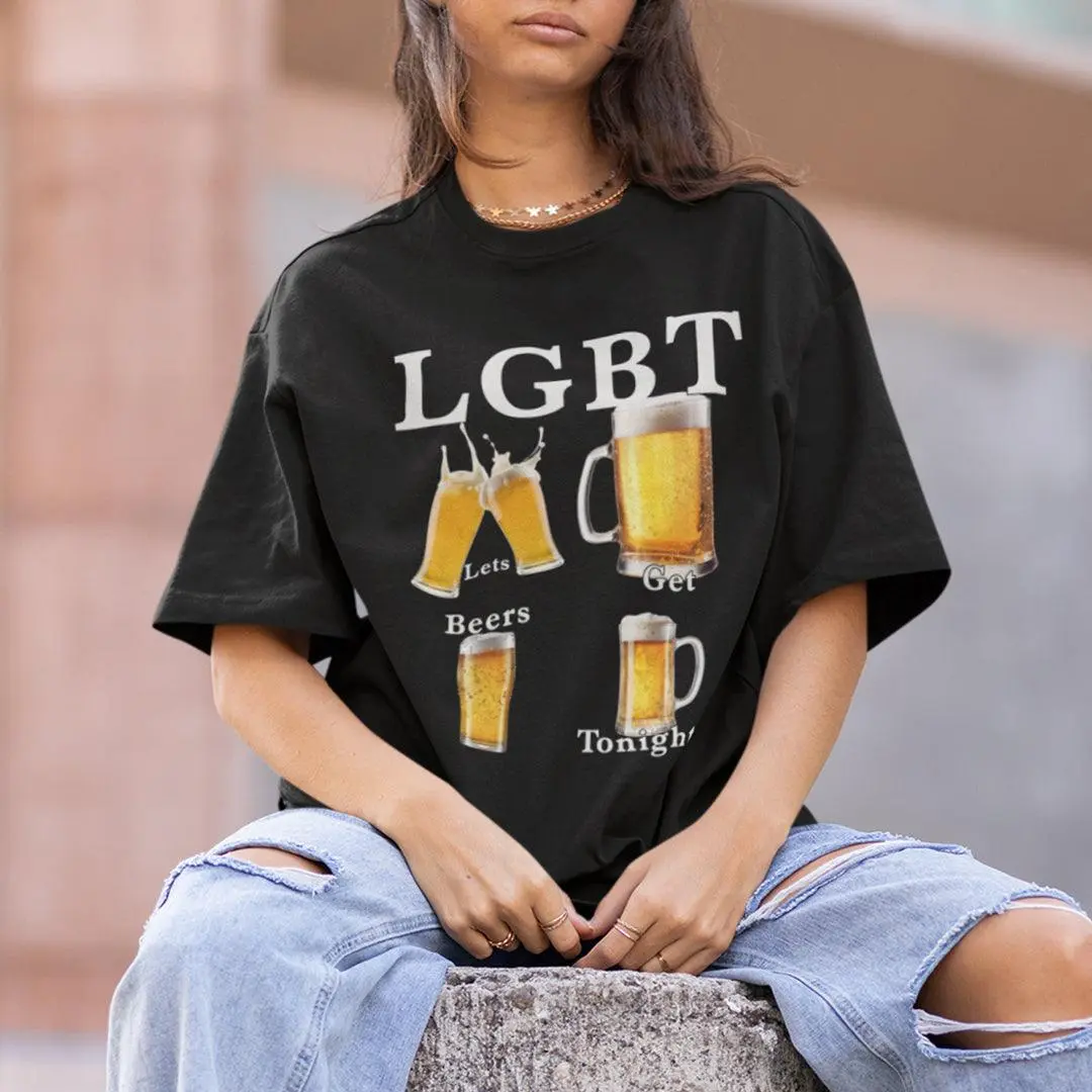 LGBT - lets get beers tonight T-Shirt - Image 7