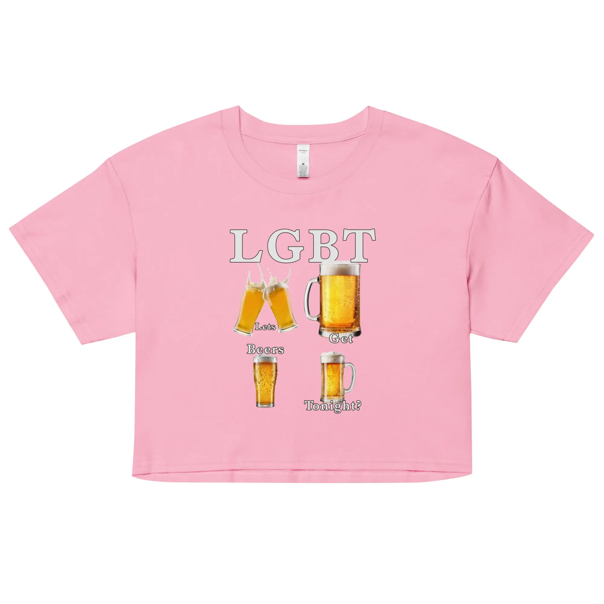 lets get beers tonight Women’s crop top - Image 2