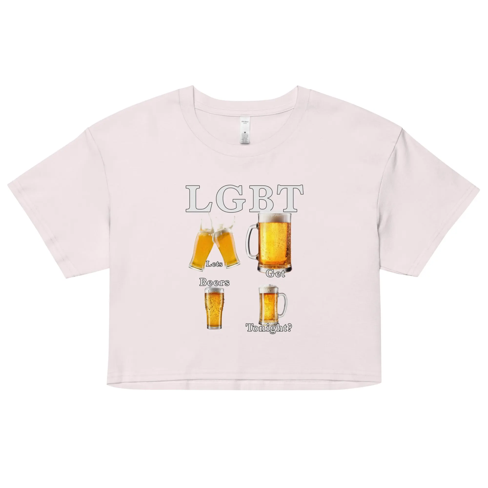 lets get beers tonight Women’s crop top - Image 4