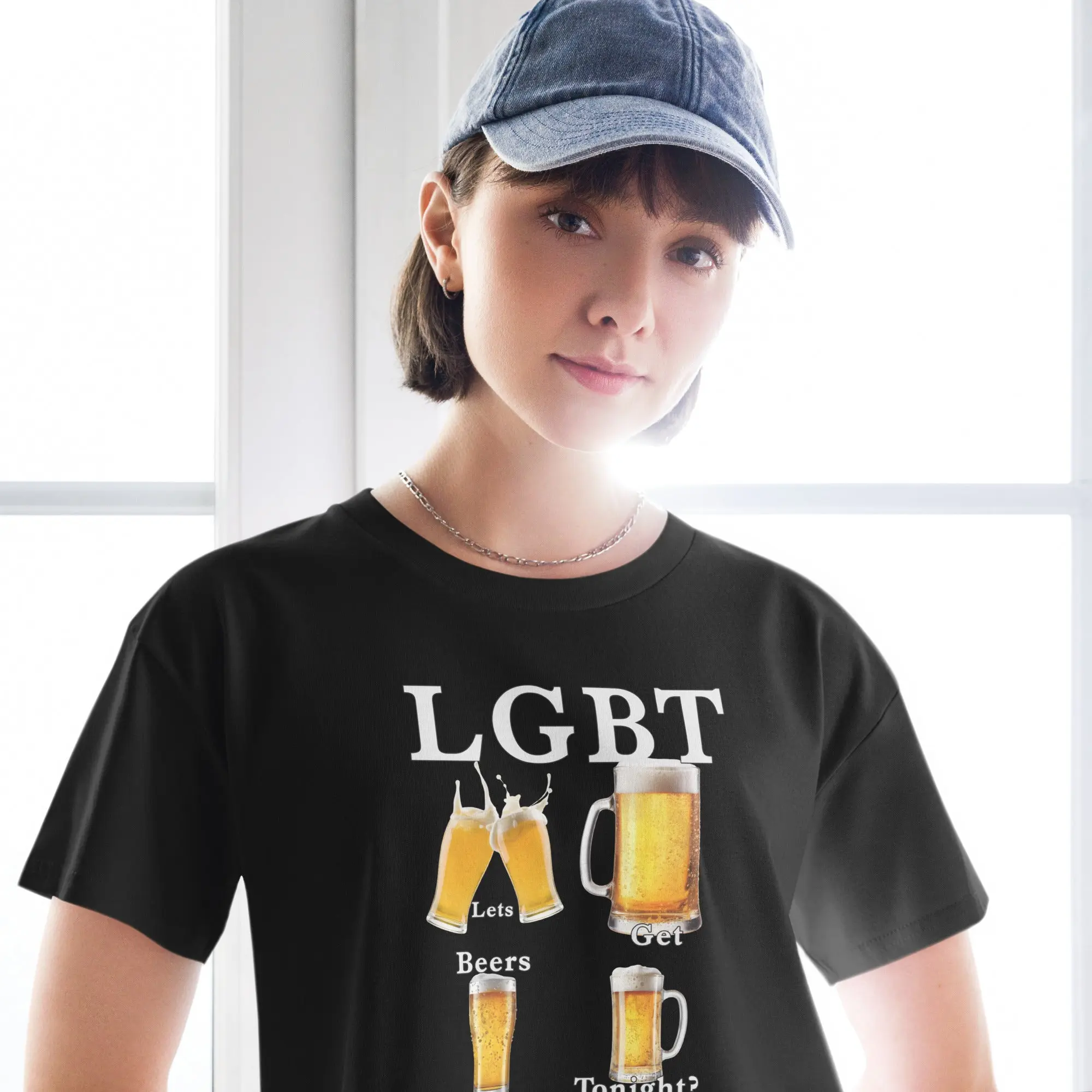 lets get beers tonight Women’s crop top - Image 6