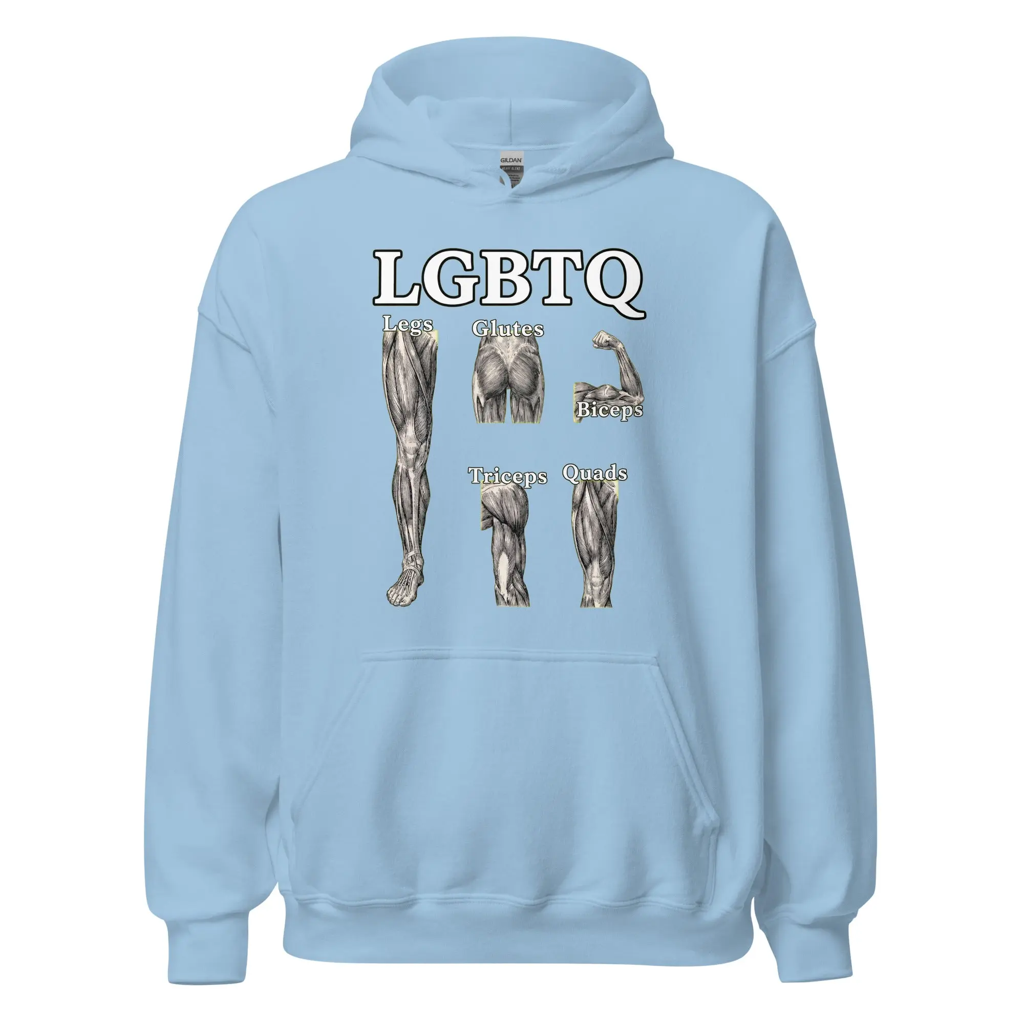 LGBTQ (legs glutes biceps tricpes quads) Hoodie - Image 5
