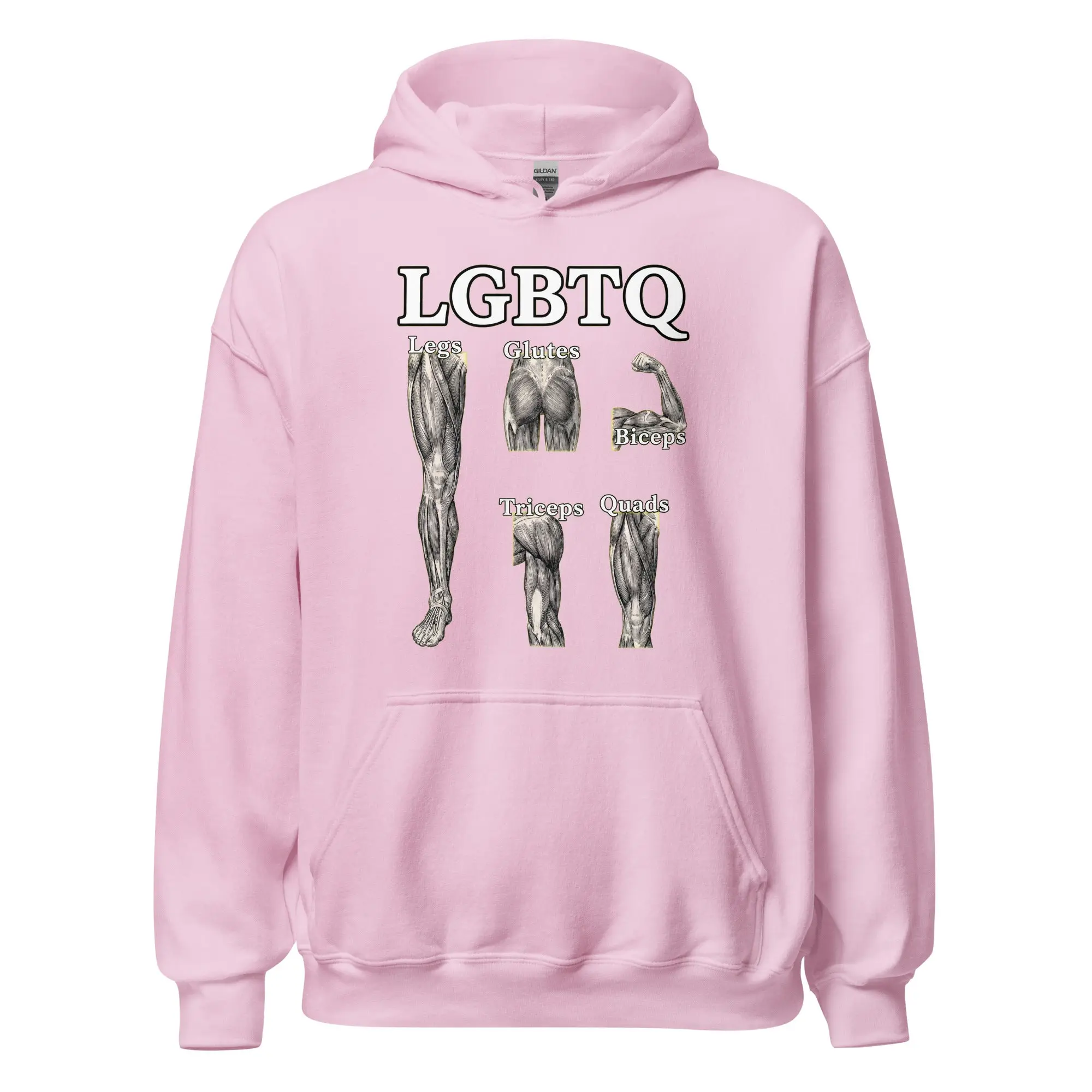LGBTQ (legs glutes biceps tricpes quads) Hoodie - Image 6
