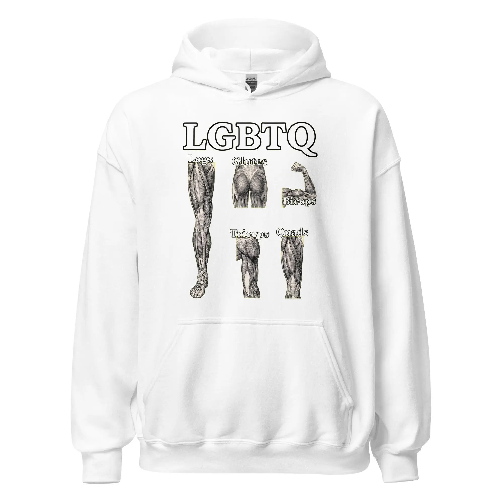 LGBTQ (legs glutes biceps tricpes quads) Hoodie - Image 7