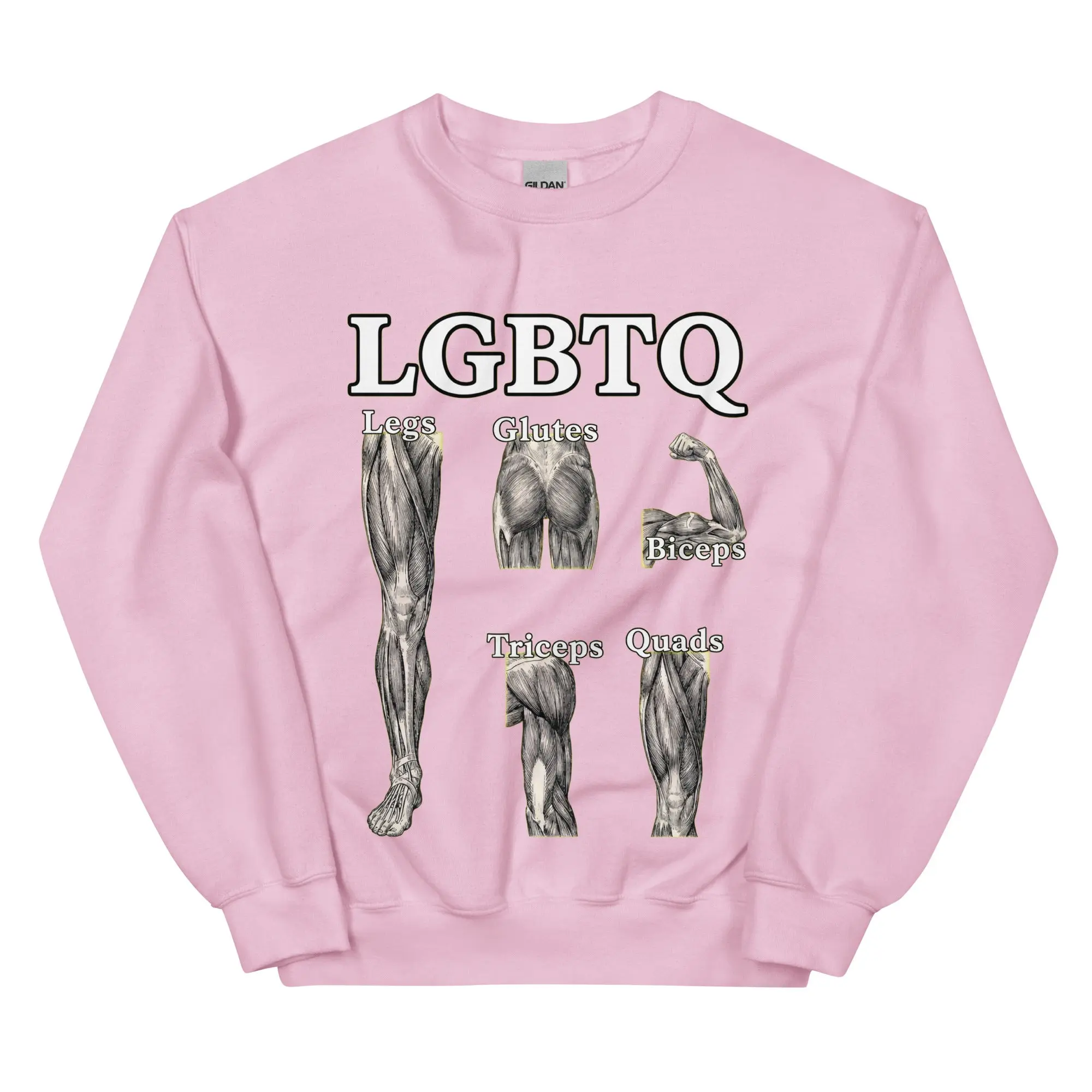 LGBTQ (legs glutes biceps tricpes quads) sweatshirt - Image 8
