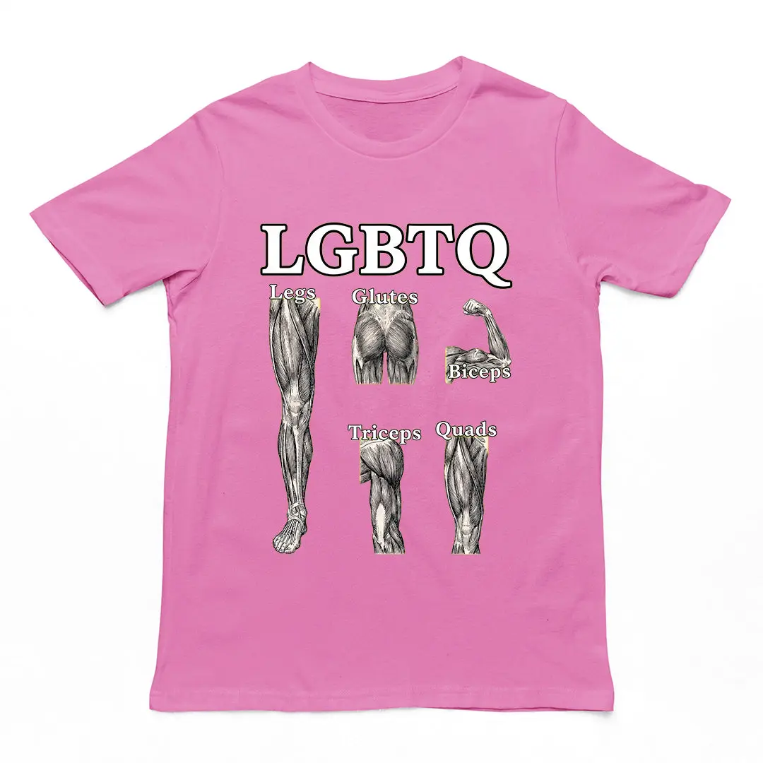 LGBTQ (legs glutes biceps tricpes quads) T-Shirt - Image 2