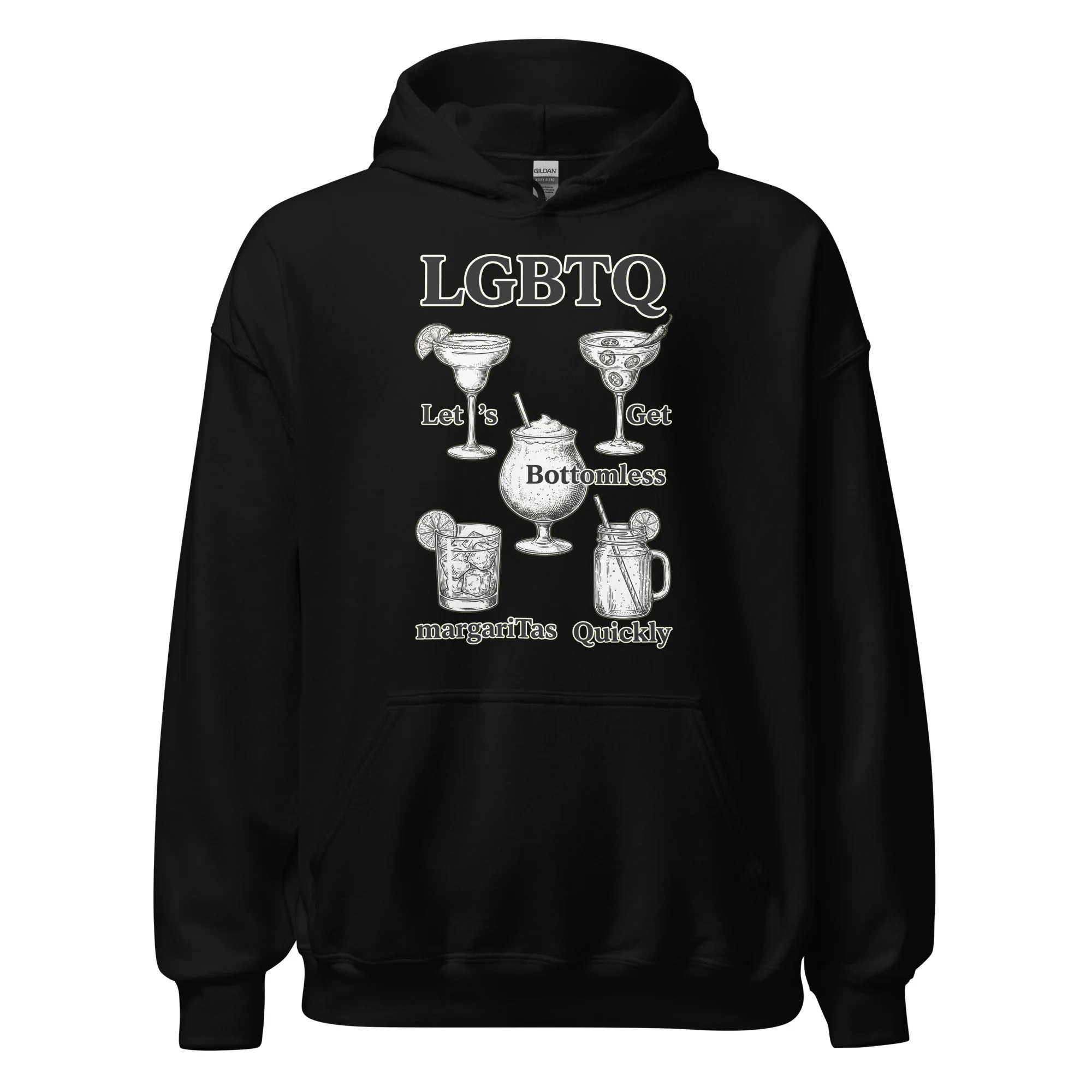 LGBTQ - lets get bottomless margaritas quickly Hoodie